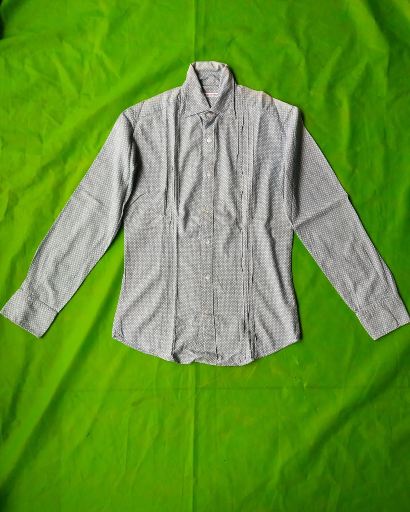 Michael Bastian Michael Bastian Blue Polkadot Pattern Shirt Made in Italy Size US M / EU 48-50 / 2 - 2 Thumbnail