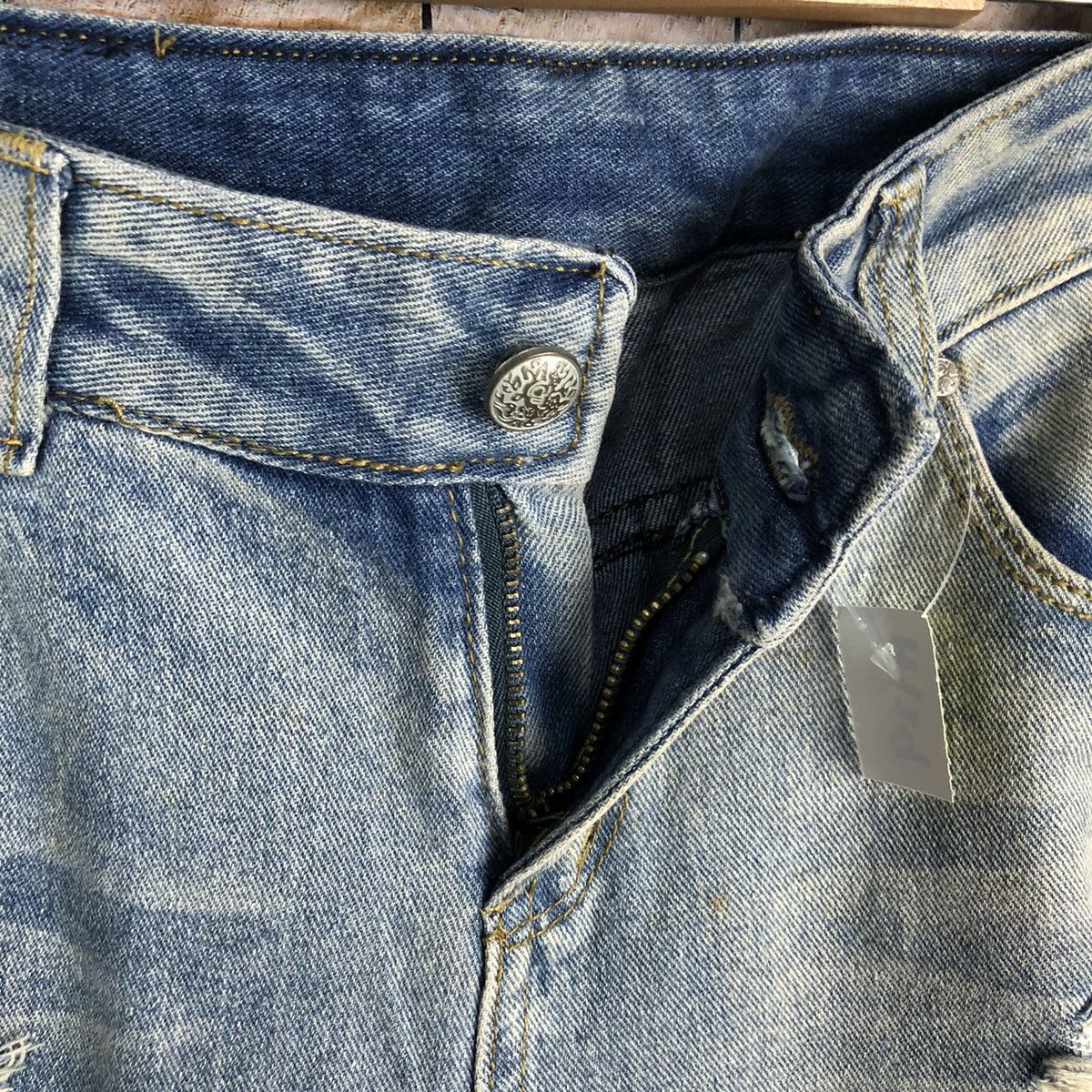 Japanese Brand Zichen Jeans Distressed Denim Pants #A129 Size US 31 - 15 Thumbnail