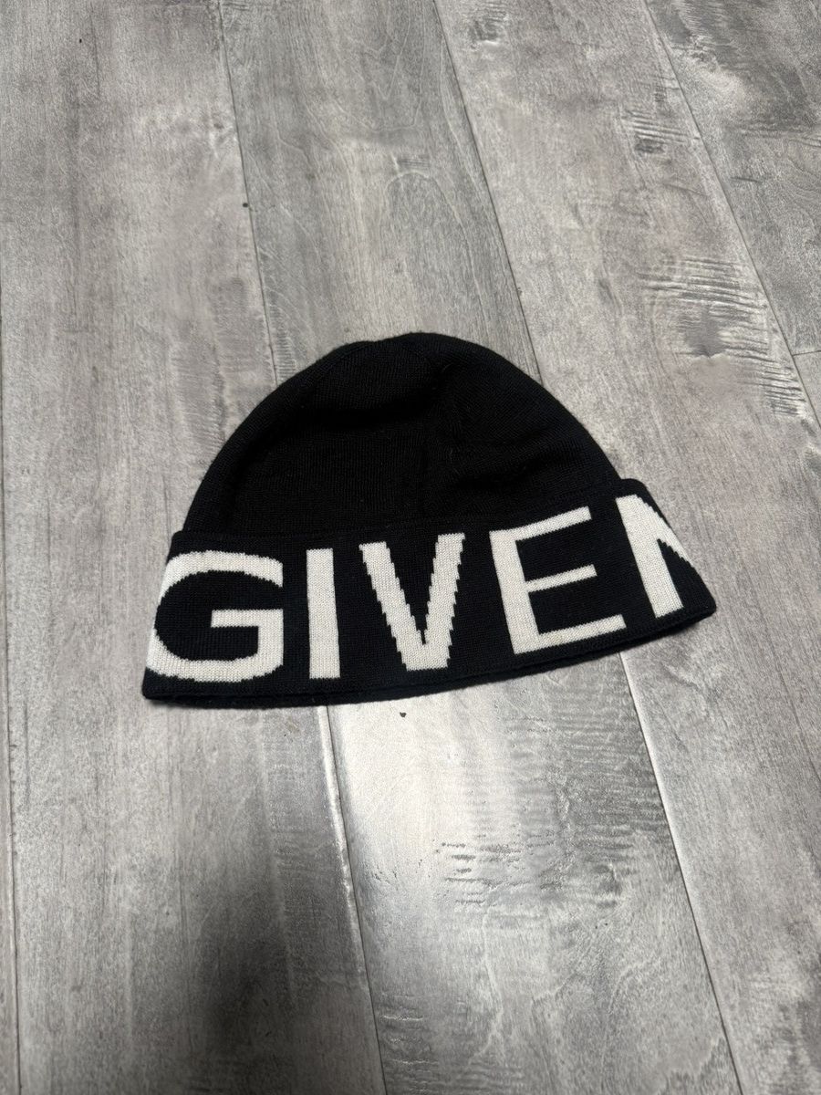 Givenchy Givenchy Logo Beanie Black Size ONE SIZE - 4 Thumbnail