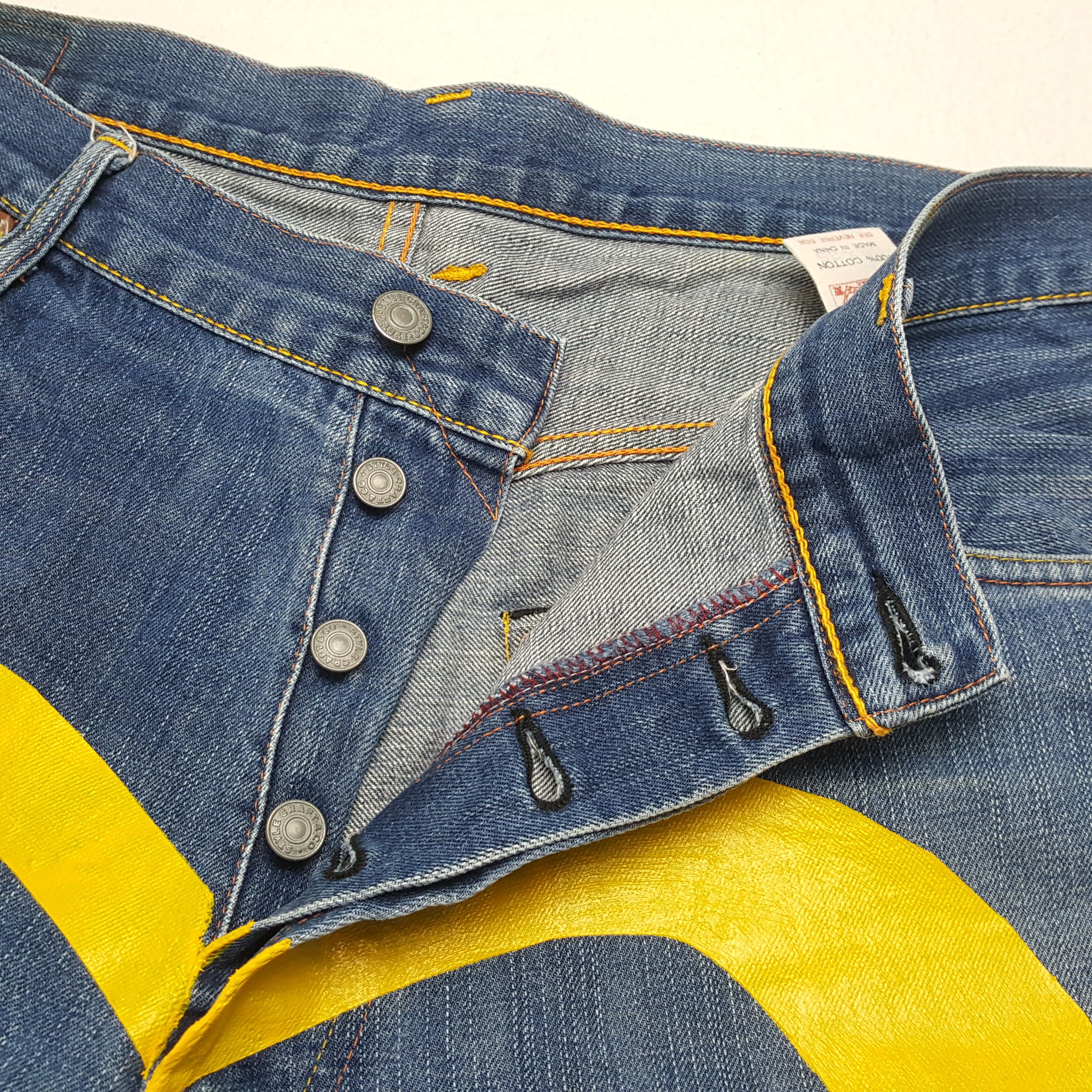 Evisu × Japanese Brand × Vintage Vintage EVISU Japanese Brand Daicock Custom Design Jeans Size US 36 / EU 52 - 12 Thumbnail