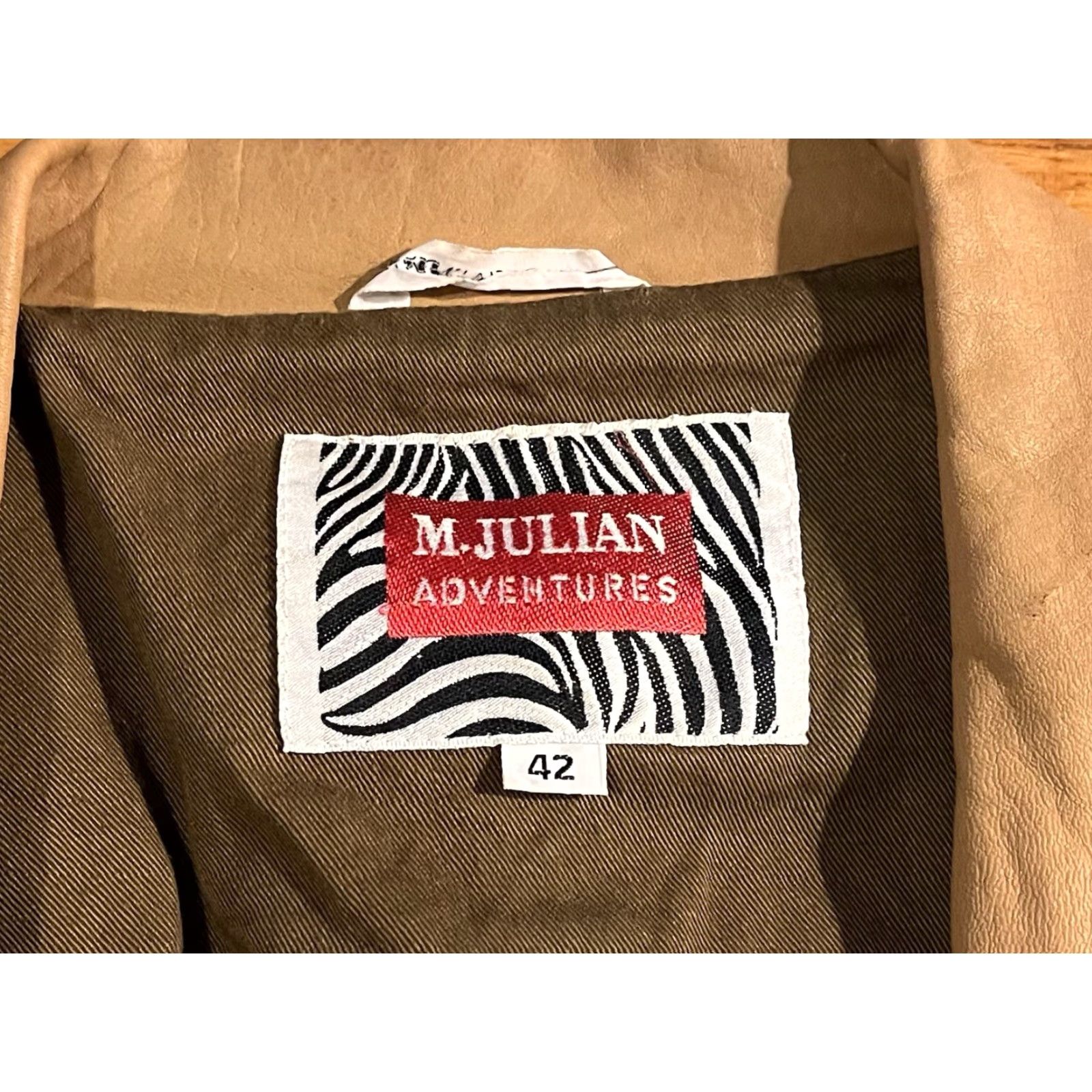 Vintage VINTAGE M. Julian Adventures Canvas Hunting Jacket Men’s 42 Beige Leather Collar Size US XS / EU 42 / 0 - 4 Thumbnail
