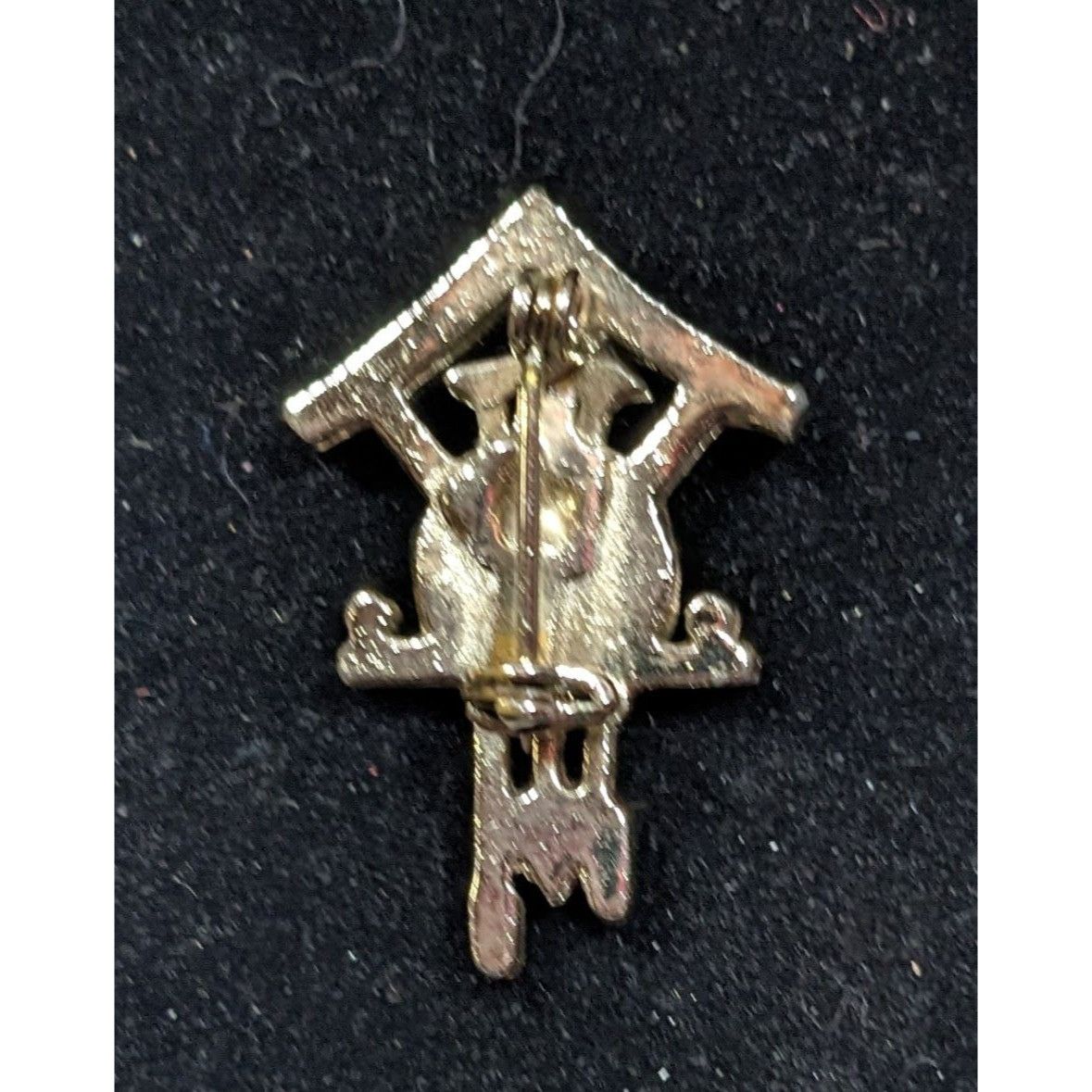 Other Vintage Cuckoo Clock Silver Tone Brooch (Missing Piece) Size ONE SIZE - 4 Thumbnail
