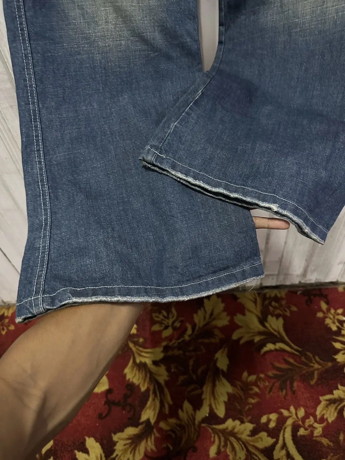 Marc by Marc Jacobs SICKS💥VINTAGE MARC JACOB JAPAN WIDE LEGS BONDAGE DENIM PANTS Size US 30 / EU 46 - 8 Thumbnail