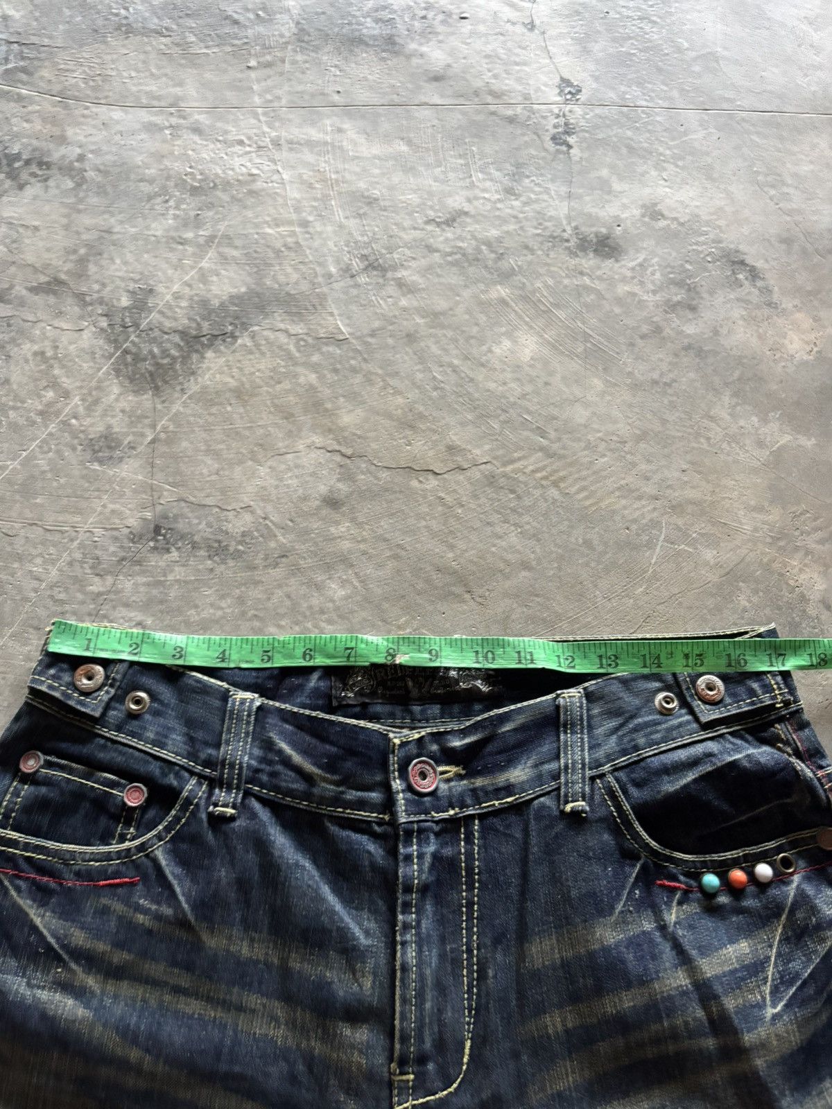 If Six Was Nine FLARE RED PEPPER WING POCKET RUSTY MUDMAX JAPANESE DENIM Size US 36 / EU 52 - 18 Thumbnail