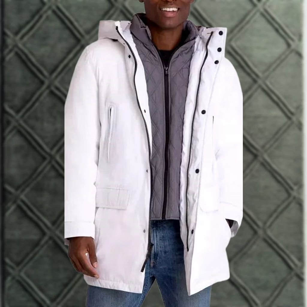 Michael Kors Michael Kors Men's Hooded Bib Snorkel Parka Jacket White Large Size US L / EU 52-54 / 3 - 1 Thumbnail