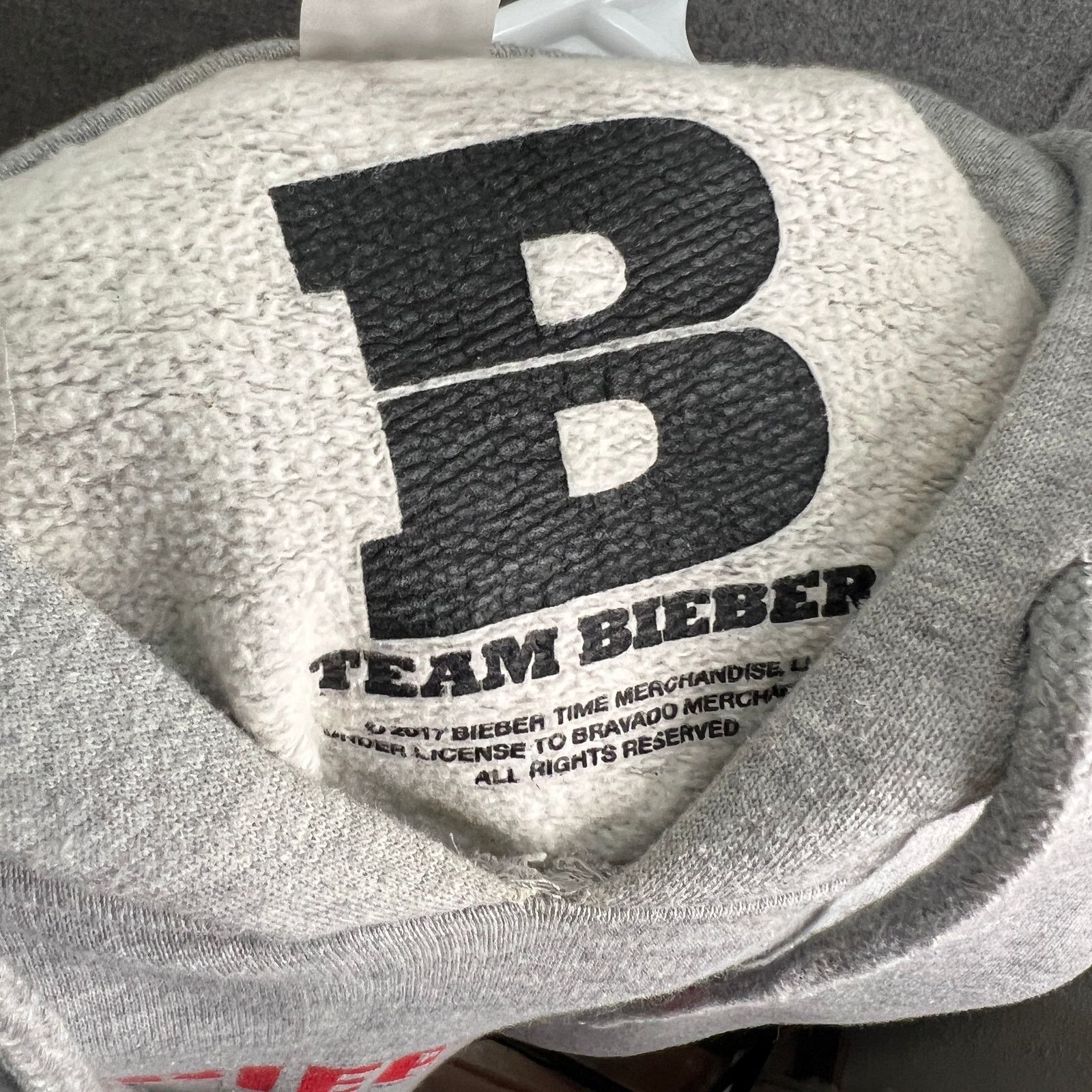 Other Justin Bieber Hoodie Jacket Adult XS Gray Pullover Size US XS / EU 42 / 0 - 4 Thumbnail