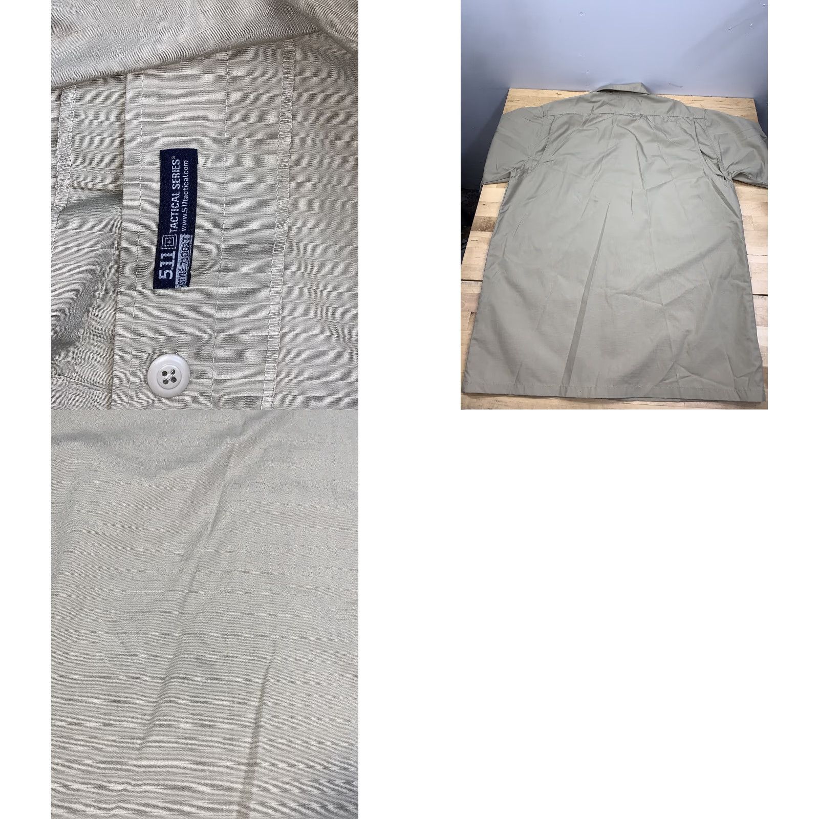 Vintage 5.11 Tactical Ripstop Button Up Shirt Mens L Tall Tan Casual Work Travel 8686 Size US L / EU 52-54 / 3 - 8 Thumbnail