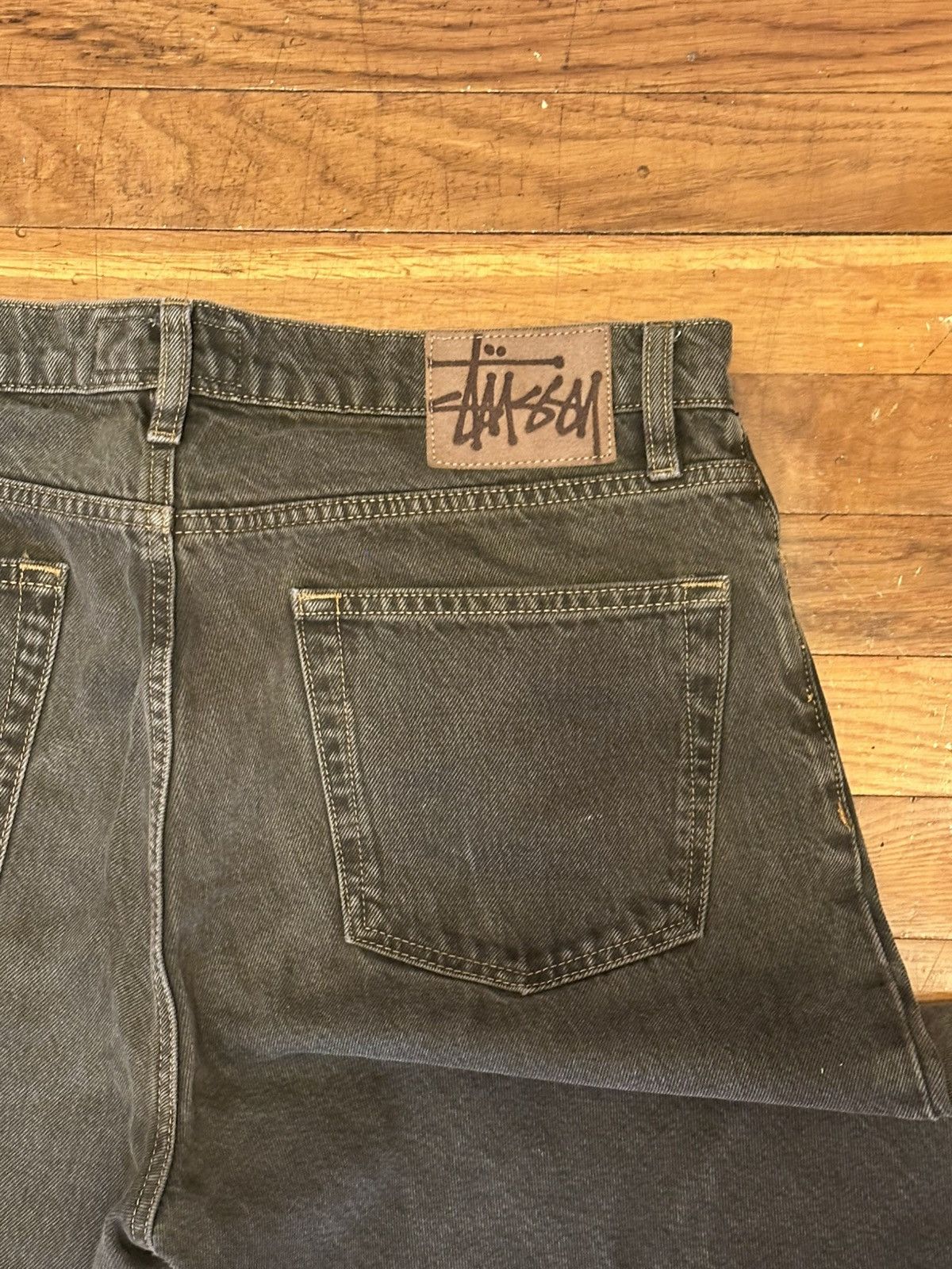 Stussy Stussy Classic Jeans Green-Brown Size US 33 - 3 Thumbnail