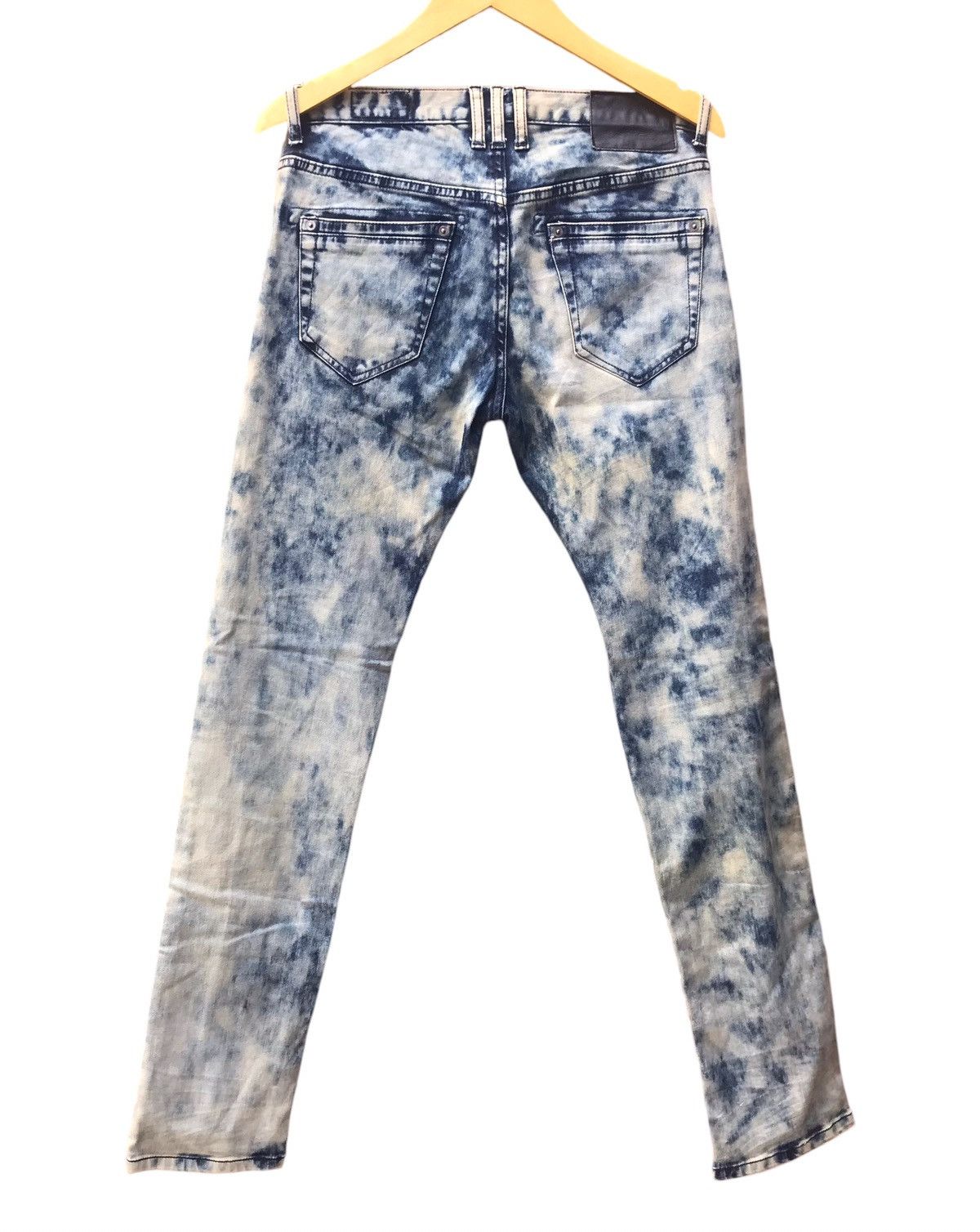 Semantic design x Roen acid wash distressed denim pant
