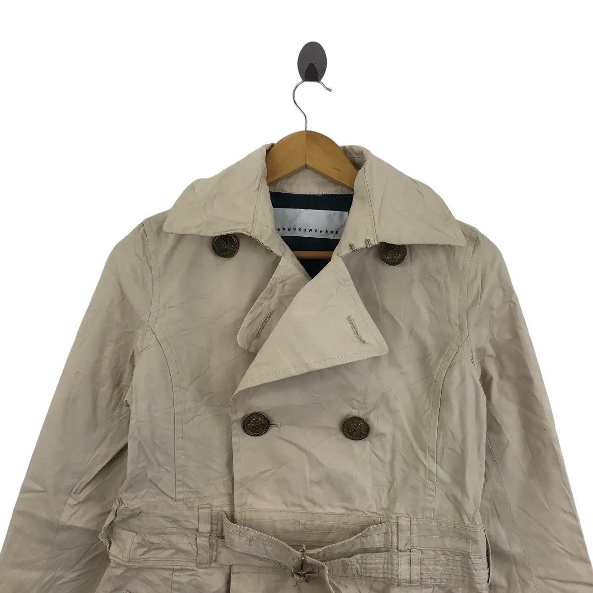 Issey Miyake × Sunao Kuwahara Vintage ISSEY MIYAKE I.S SUNAO KUWAHARA Pea Coat Jacket Size S / US 4 / IT 40 - 2 Thumbnail