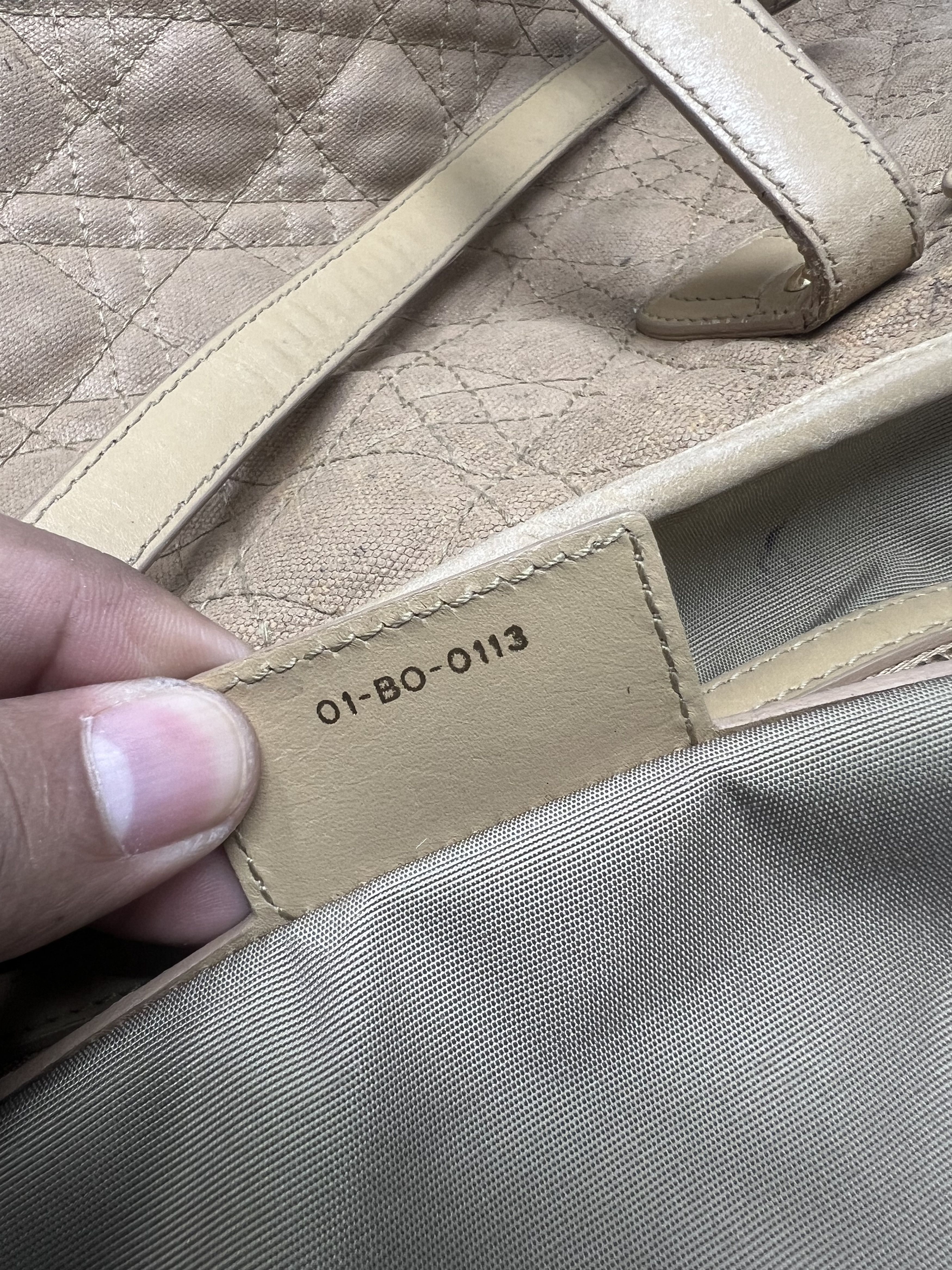 Christian Dior Monsieur Christian Dior Panarea Cannage Quilted Canvas Tote Size ONE SIZE - 24 Thumbnail