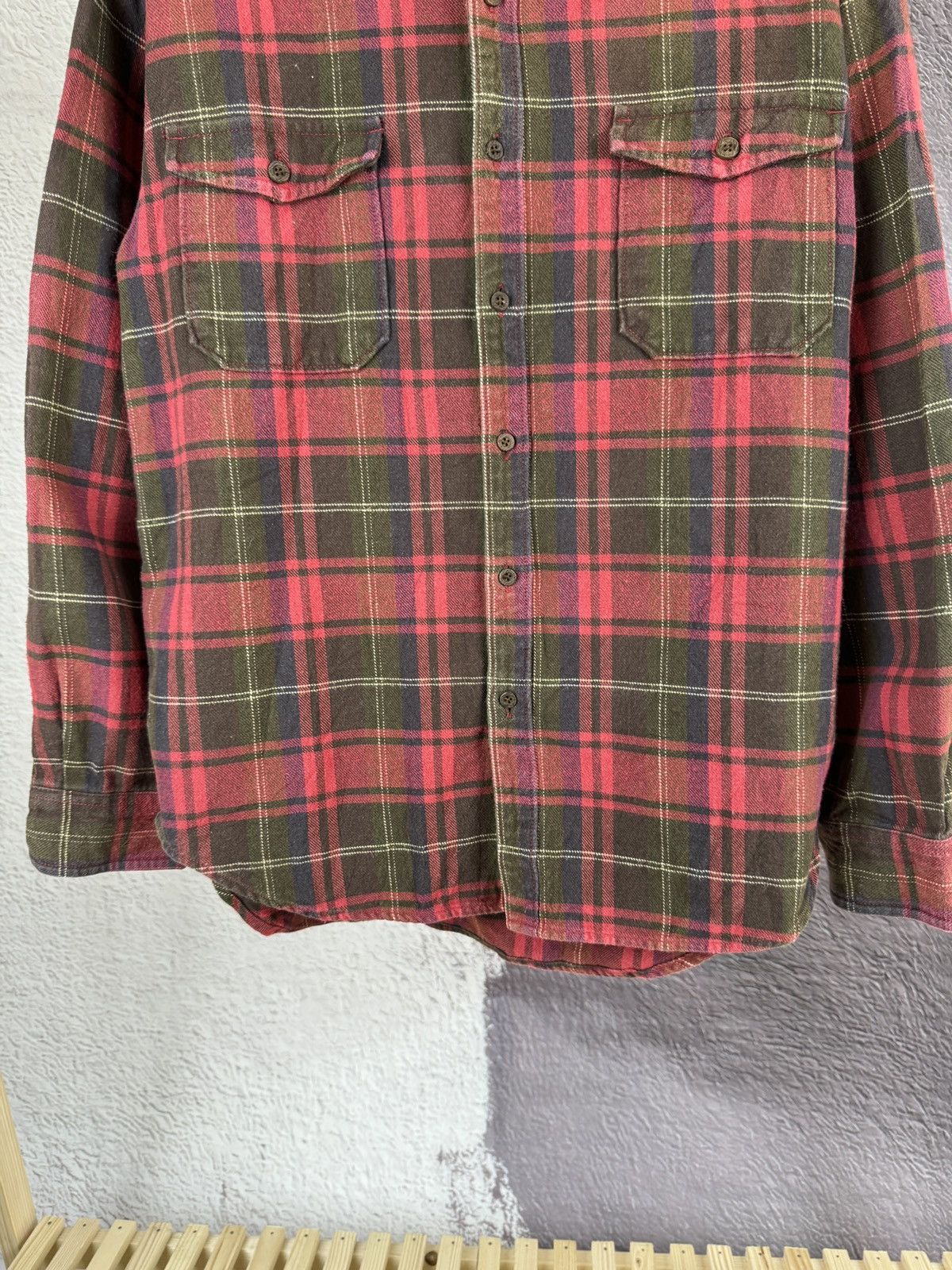 Flannel Sunny Clouds pruduced by Felissimo vintage flannel shirt Size US M / EU 48-50 / 2 - 7 Thumbnail