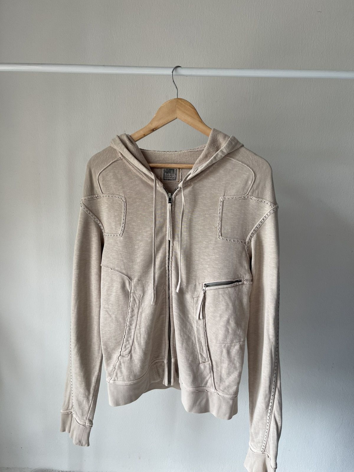 If Six Was Nine × Marithe + Francois Girbaud 2000s Marithe Francois Girbaud Cut & Sew Zip Hoodie Size US S / EU 44-46 / 1 - 2 Thumbnail