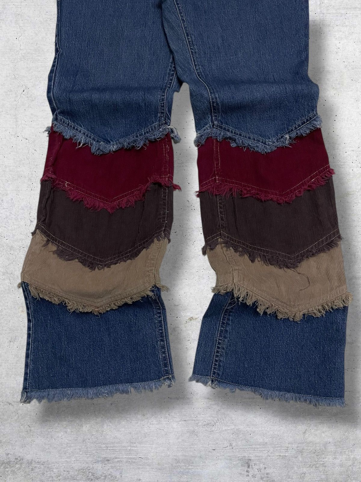 Beauty Beast VINTAGE FANTASTIC JAPAN 90S DESIGNER KINKY FLARED OG DENIM Size US 30 / EU 46 - 3 Thumbnail