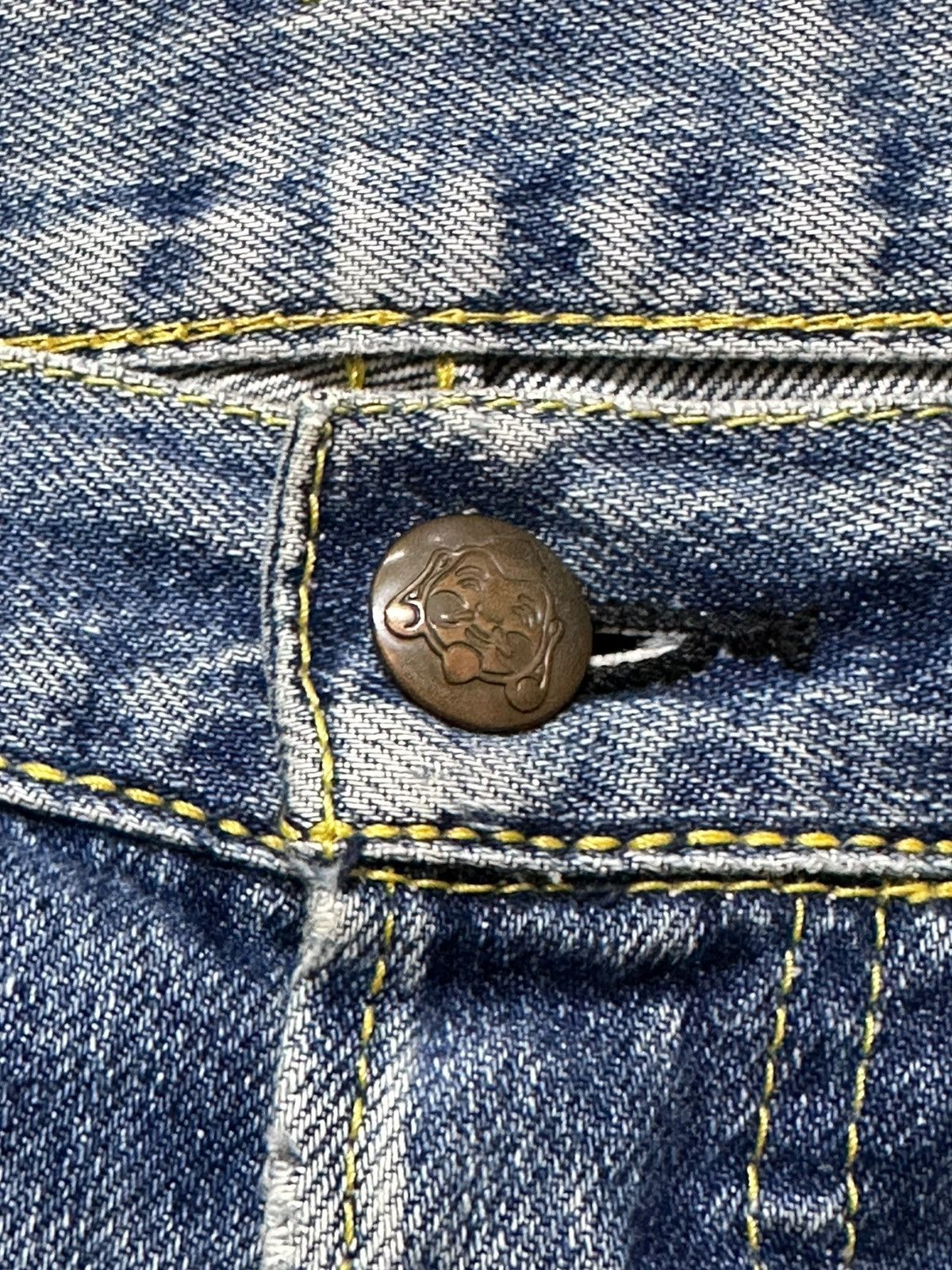 Evisu Vintage Evisu Donna Osaka Selvedge Faded Distressed Denim Size US 29 - 4 Thumbnail