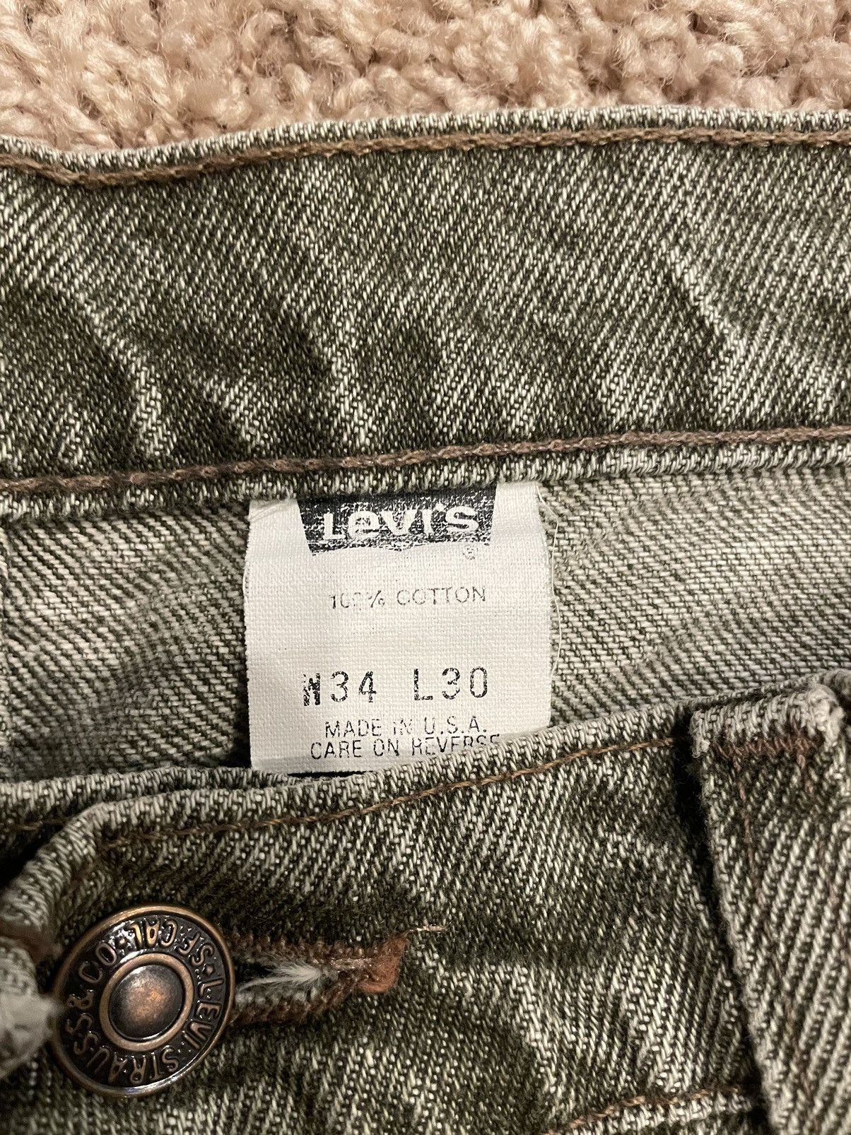 Levi's × Vintage Levi’s 550 Green Vintage Made in USA Size US 33 - 4 Thumbnail