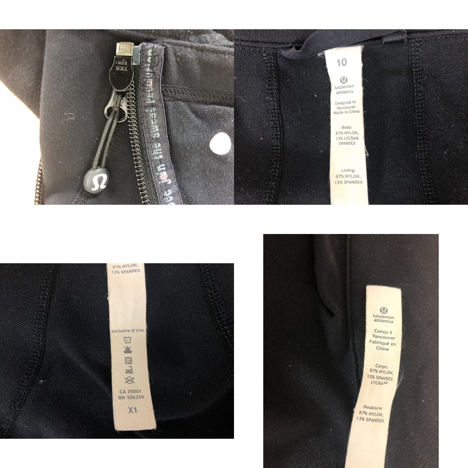 Lululemon Lululemon Athletica Women's Full Zip Jacket Size 10 Black Nylon Size L / US 10 / IT 46 - 8 Thumbnail
