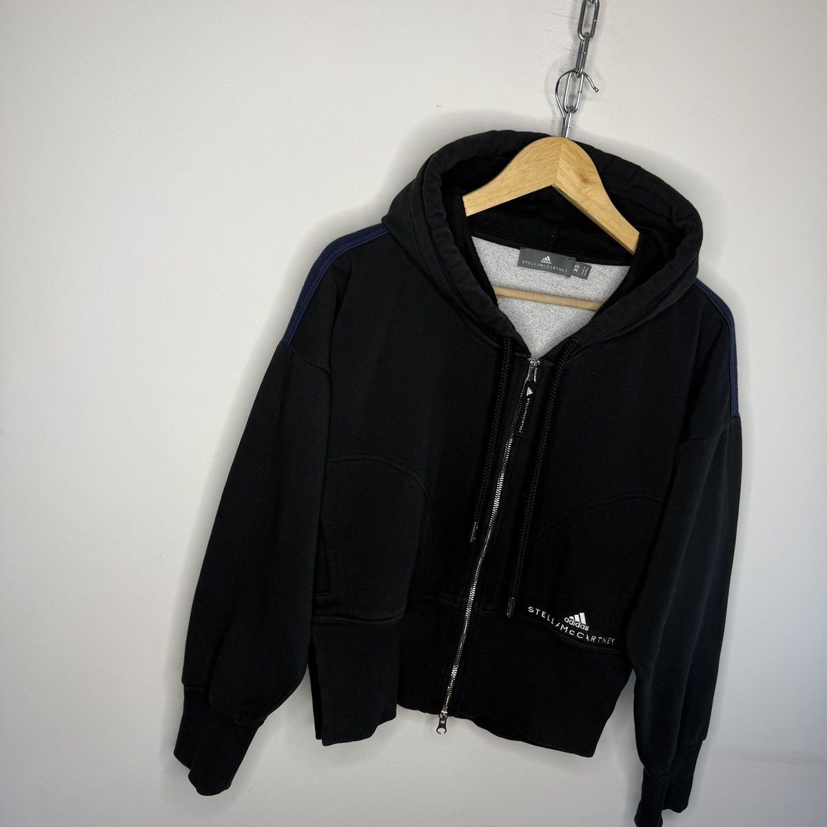 Adidas × Stella McCartney Adidas Stella McCartney Hoodie Boxy Crop Sweatshirt Y2K Size XS / US 0-2 / IT 36-38 - 3 Thumbnail