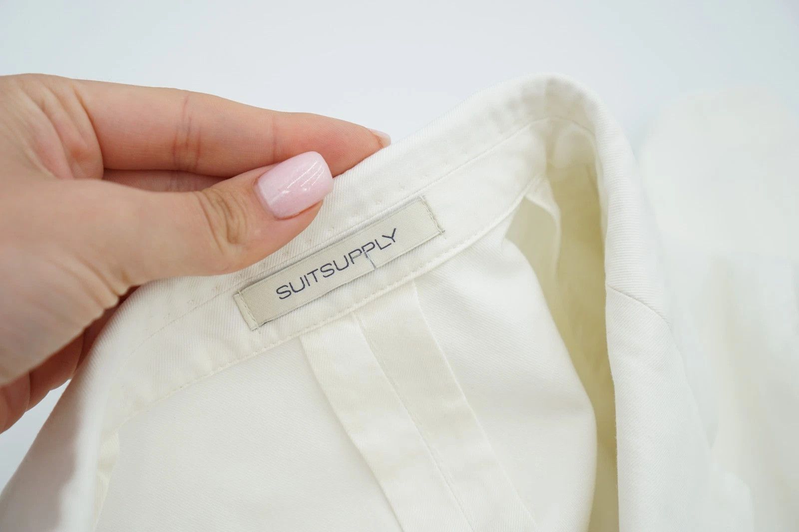Suitsupply Men Suitsupply Suit Havana Jetted White EThomas Size UK/US38 Size 38R - 3 Thumbnail