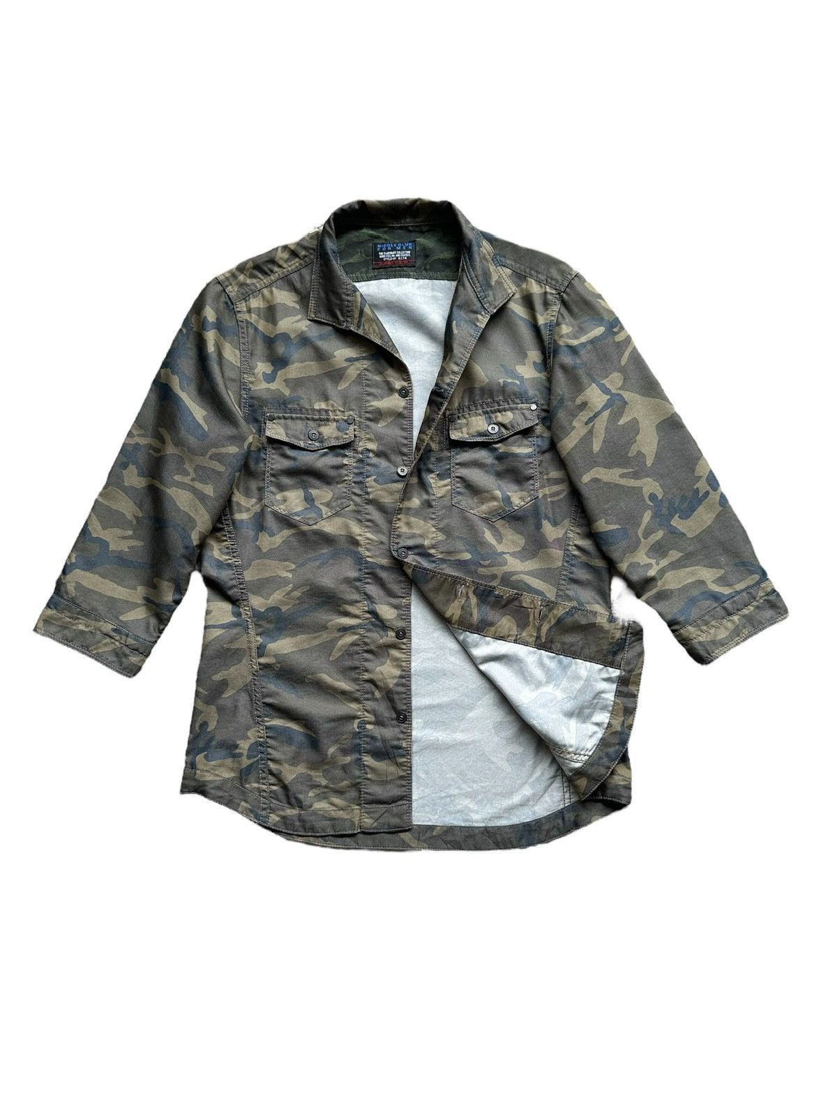 Nicole Club × Tornado Mart × Yasuyuki Ishii 2000's Nicole Club camo military shirt Size US M / EU 48-50 / 2 - 2 Thumbnail