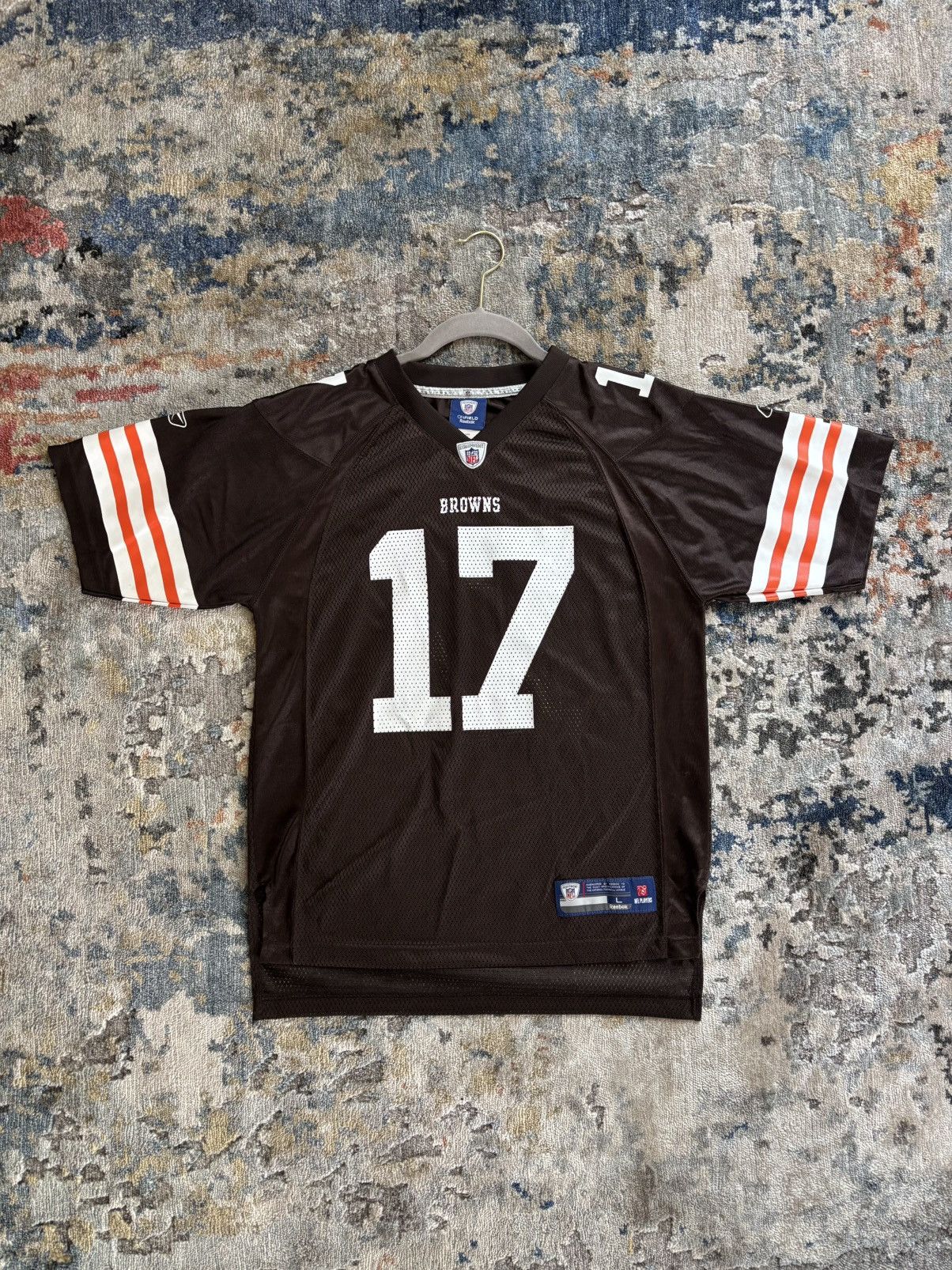 Reebok Large Vintage Reebok Braylon Edwards Cleveland Brown Jersey Size US L / EU 52-54 / 3 - 1 Thumbnail