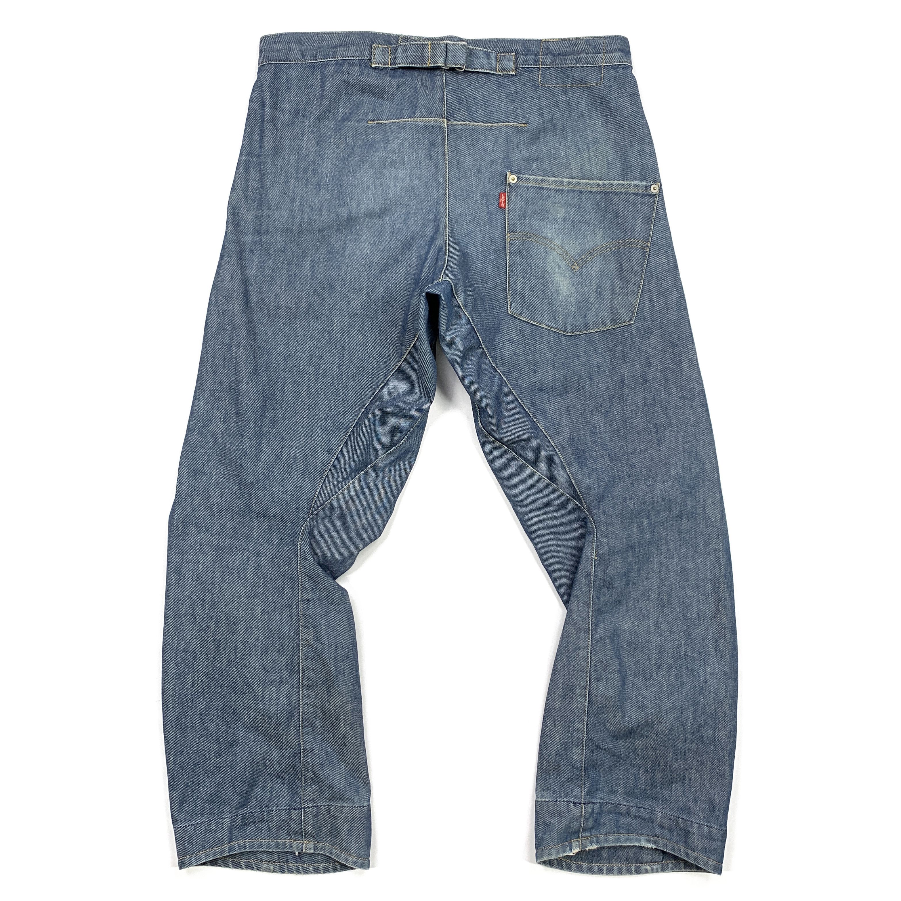 Levi's Engineered 00's Loose Denim Jeans Size US 33 - 2 Thumbnail