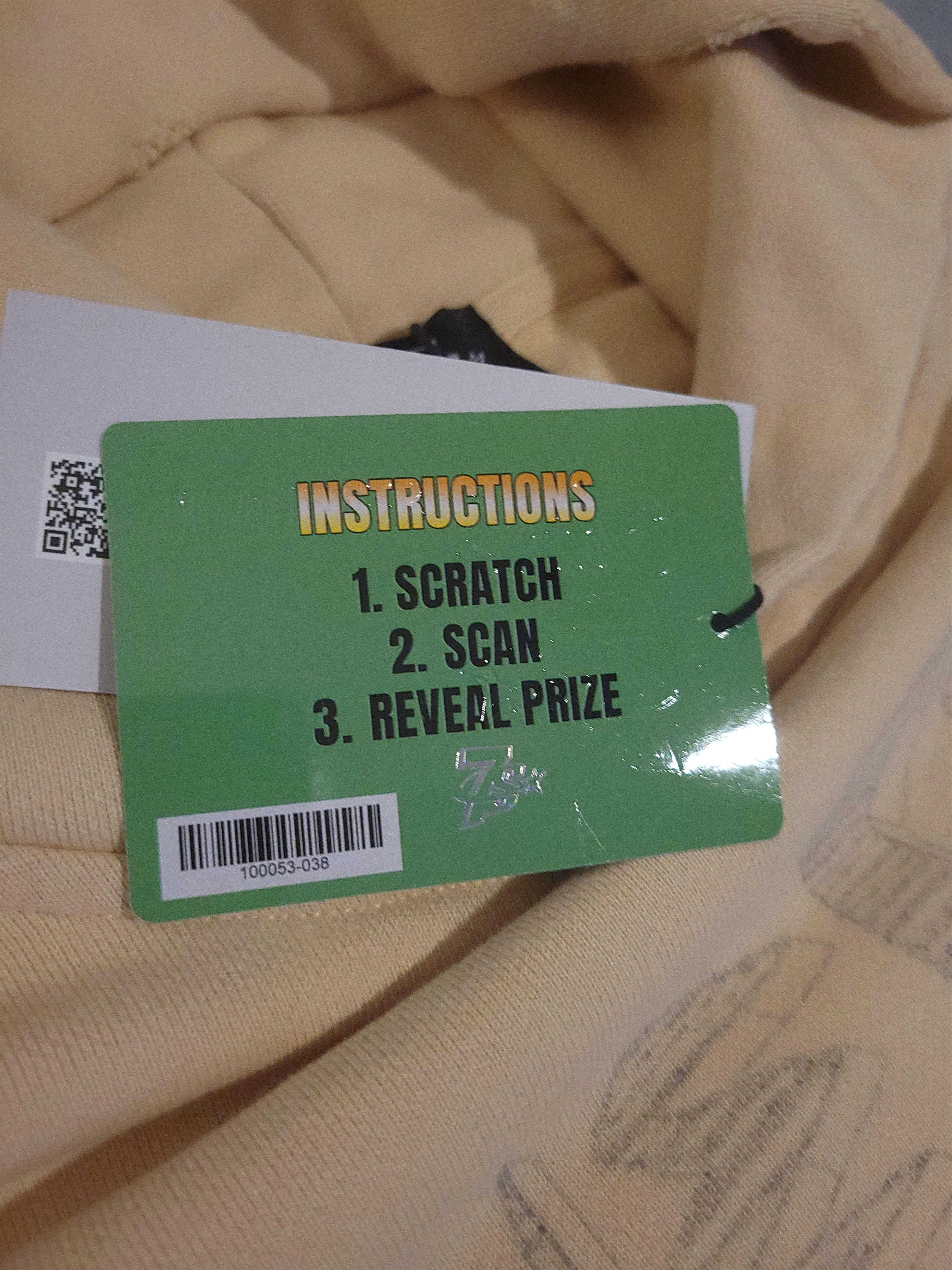 TRIPLE SEVENS Triple Sevens -Beige Hoodie-Mens Oversized Med (Fits L) BNWT Size US M / EU 48-50 / 2 - 24 Thumbnail