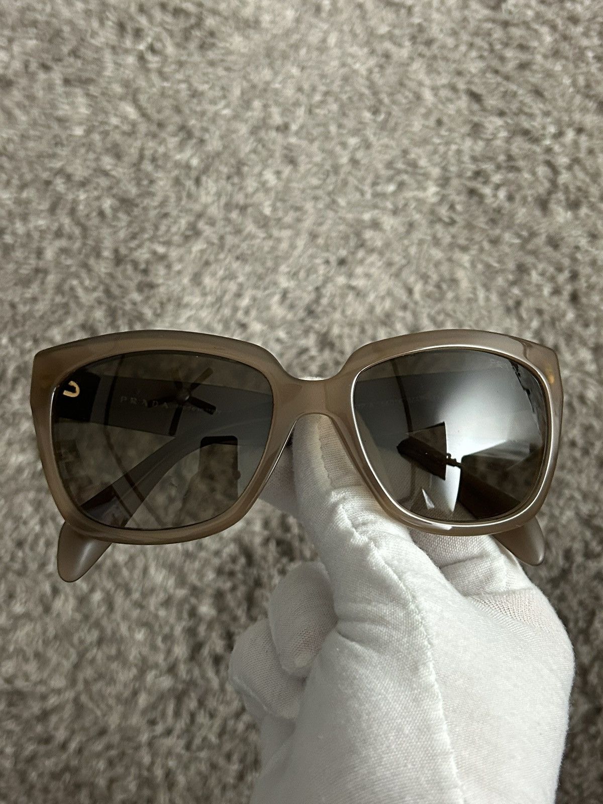 Prada Prada SPR 07 P Logo Sunglasses Size ONE SIZE - 4 Thumbnail