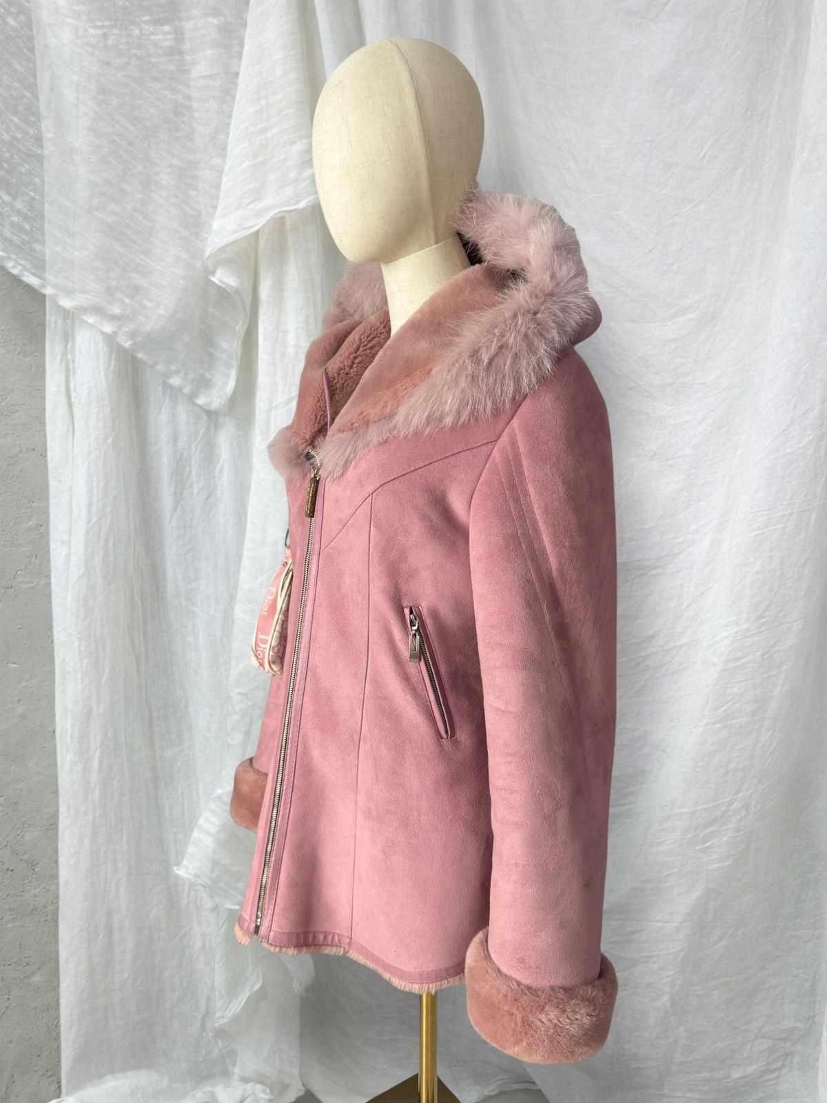 Hysteric Glamour Y2K Romantic Vintage Real Fur Details Shearling Coat Size S / US 4 / IT 40 - 7 Thumbnail