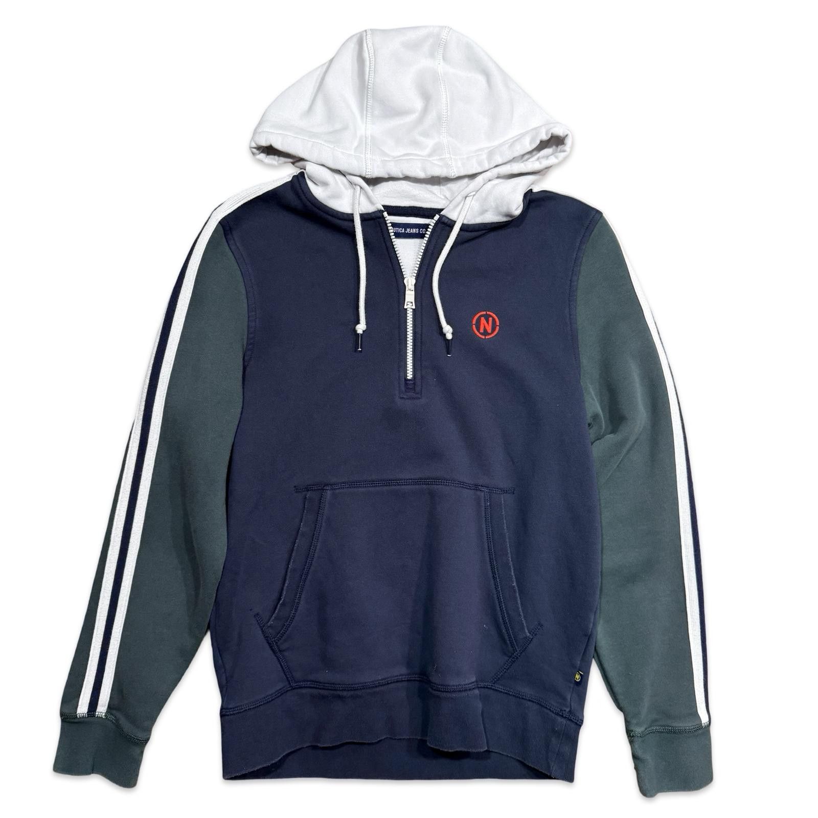 Nautica Nautica Zip Y2K Color Block Hoodie Size US S / EU 44-46 / 1 - 1 Thumbnail