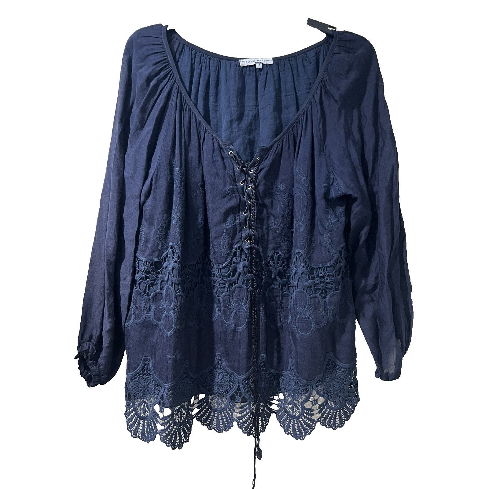 & Other Stories Tempo Paris Embroidered M Front Blouse Dolman Boho A003255 Size M / US 6-8 / IT 42-44 - 1 Thumbnail