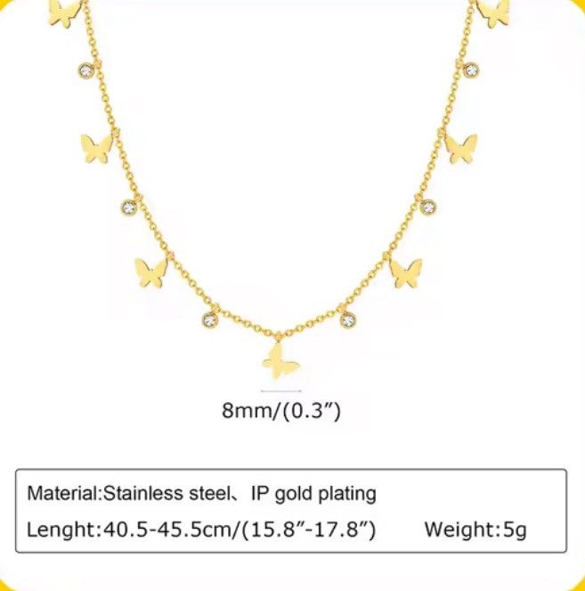 Other Butterfly Choker Necklace Size ONE SIZE - 2 Thumbnail