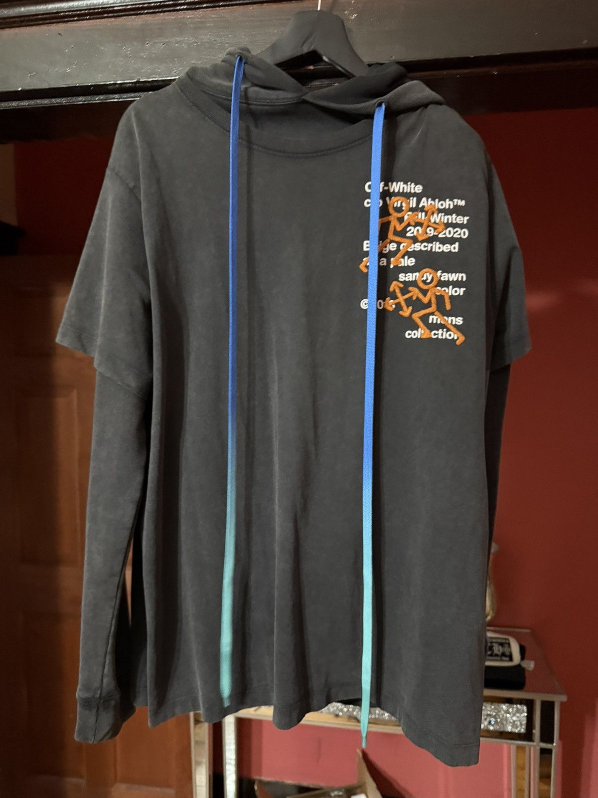 Off-White Off-White Pictogram Double Tee Hoodie Size Small Size US S / EU 44-46 / 1 - 1 Thumbnail