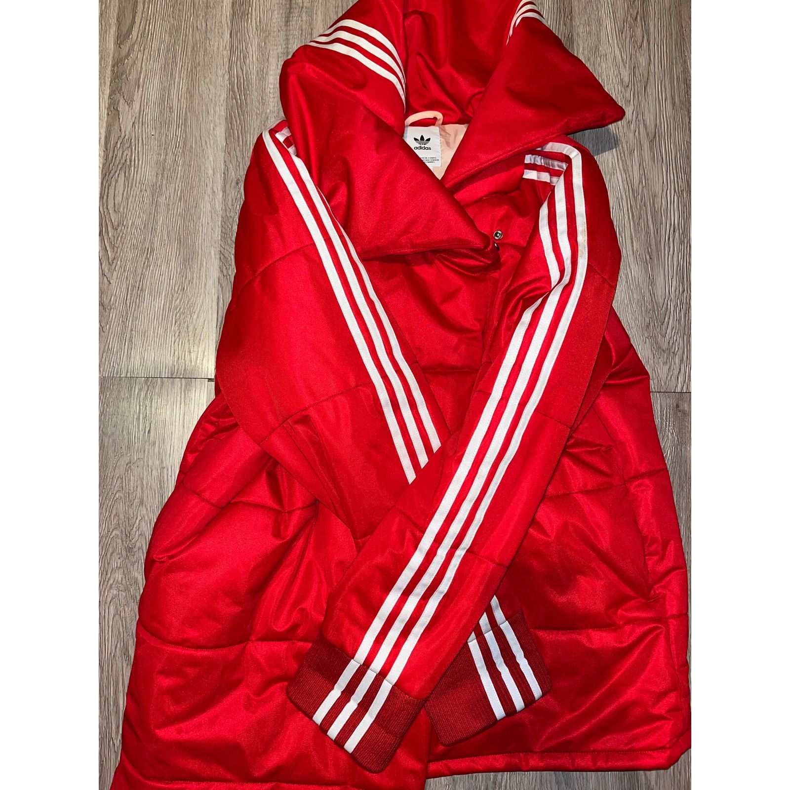 Adidas adidas - TRACKTOP PUFFER Jacket / L / Red Size L / US 10 / IT 46 - 5 Thumbnail