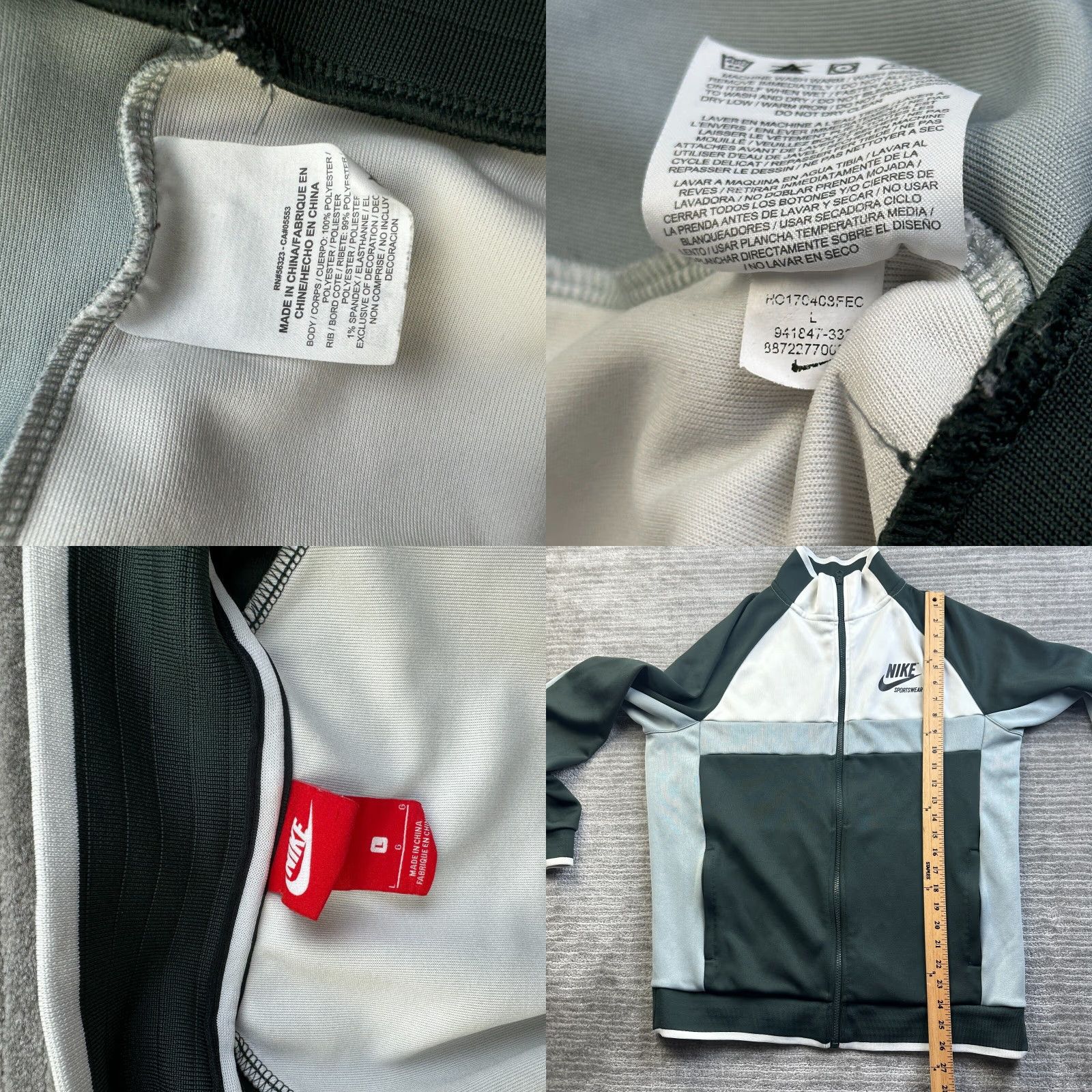 Nike Nike Track Jacket Mens Large Green Sportswear Colorblock Casual Size US L / EU 52-54 / 3 - 8 Thumbnail