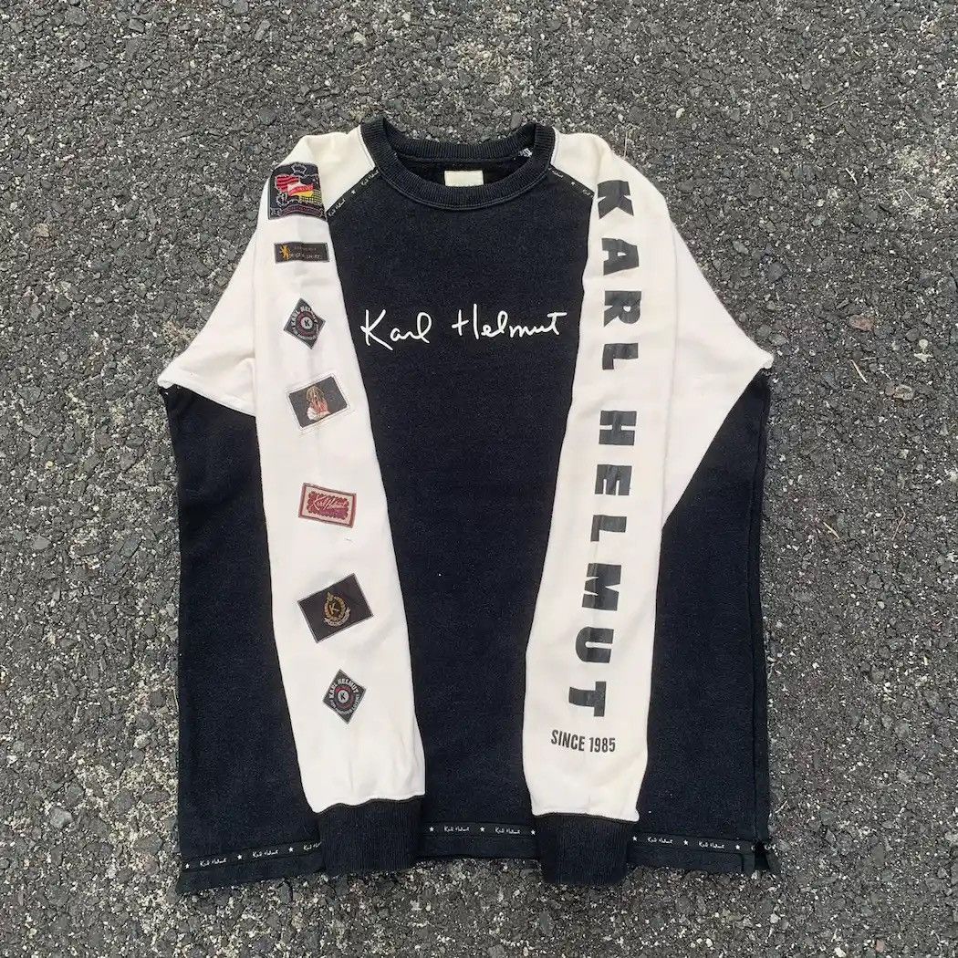 Karl Helmut × Vintage Karl Helmut x Pink House Crewneck Designer Sweater Pullover Size US L / EU 52-54 / 3 - 11 Thumbnail