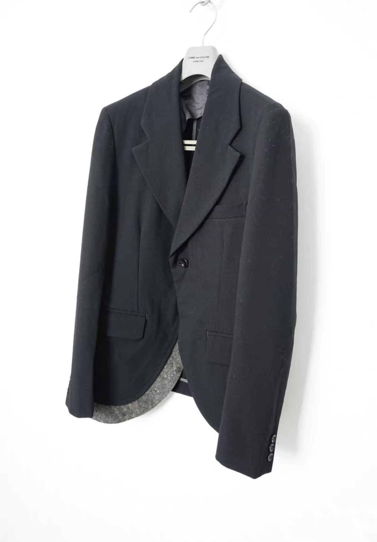 Comme des Garcons Comme des Garçons Asymmetric Panel Wool Blazer Size US S / EU 44-46 / 1 - 2 Thumbnail