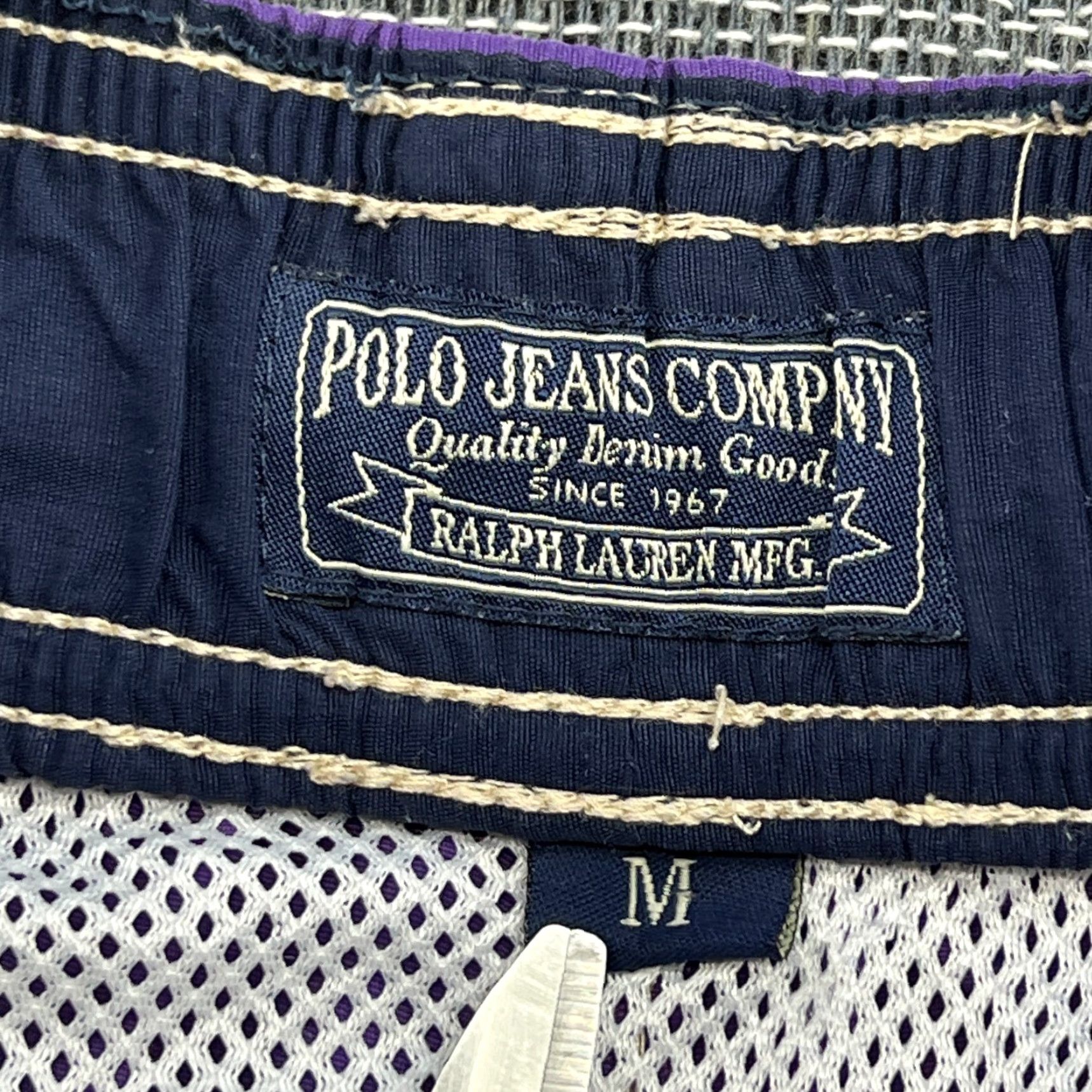 Polo Ralph Lauren Polo Ralph Lauren Polo Jeans Company USA Flag Mens Size 4XL Beach Shorts Purple Athletic Drawstring Size US S / EU 44-46 / 1 - 4 Thumbnail