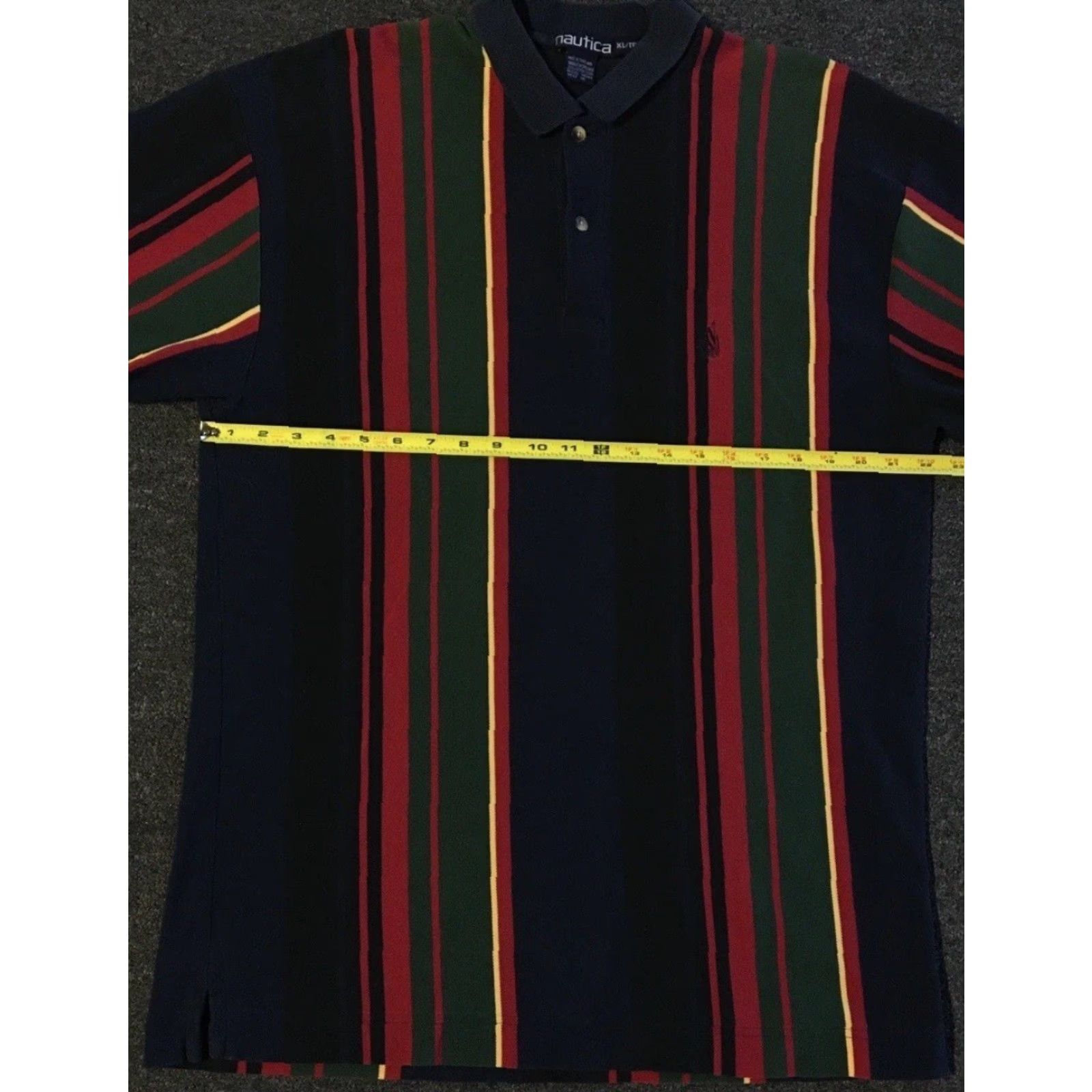 Nautica VINTAGE Nautica Polo Shirt Striped XL Men Short Sleeve Blue 90s Sailing Surf Skate Beach Nautical Retro US0 Size US XL / EU 56 / 4 - 5 Thumbnail