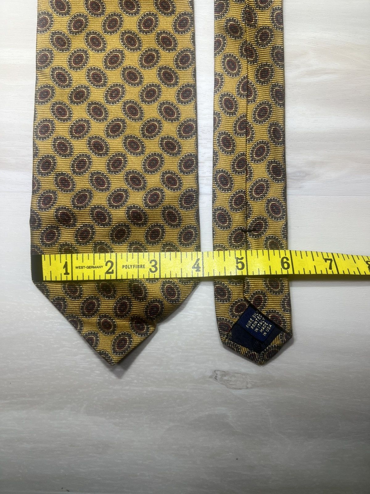 Brooks Brothers Two (2) Brooks Brothers Makers Silk ties Navy Gold Geometric Size ONE SIZE - 6 Thumbnail