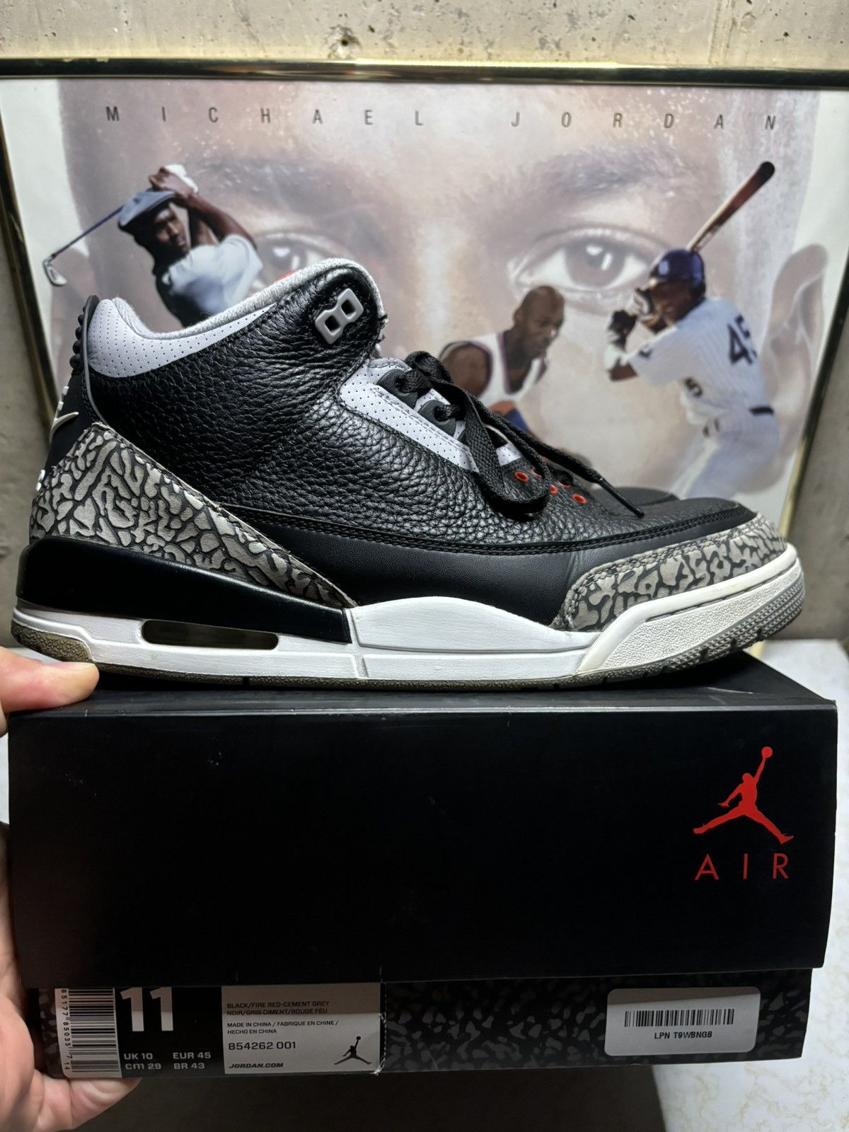 Jordan 3 Retro Black Cement 2018