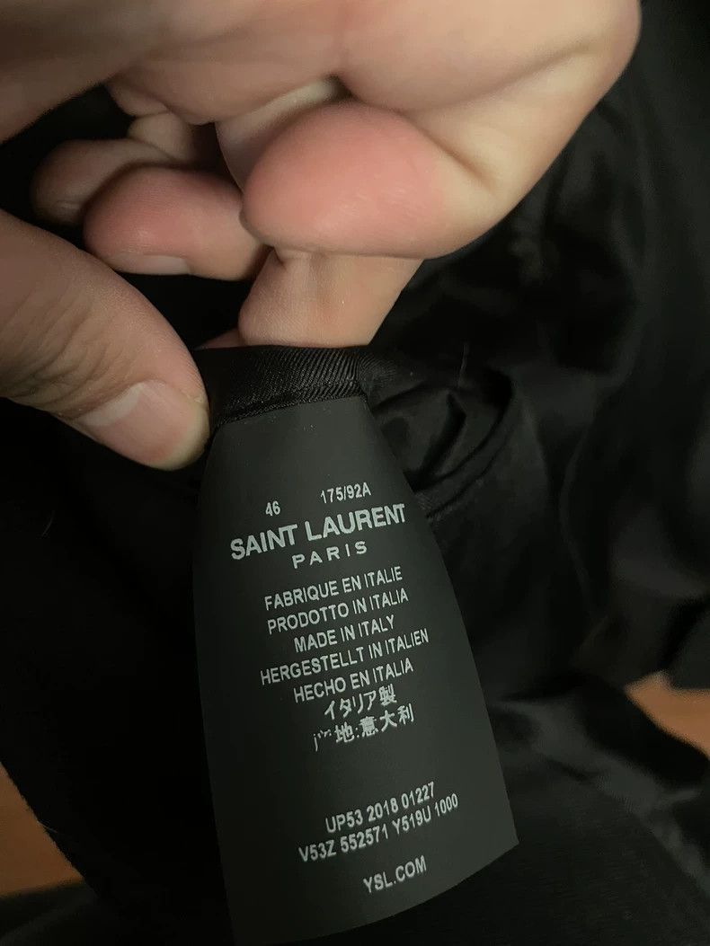 Saint Laurent Paris Saint Laurent Paris Splice leather suit jacket-2506 Size US S / EU 44-46 / 1 - 2 Thumbnail