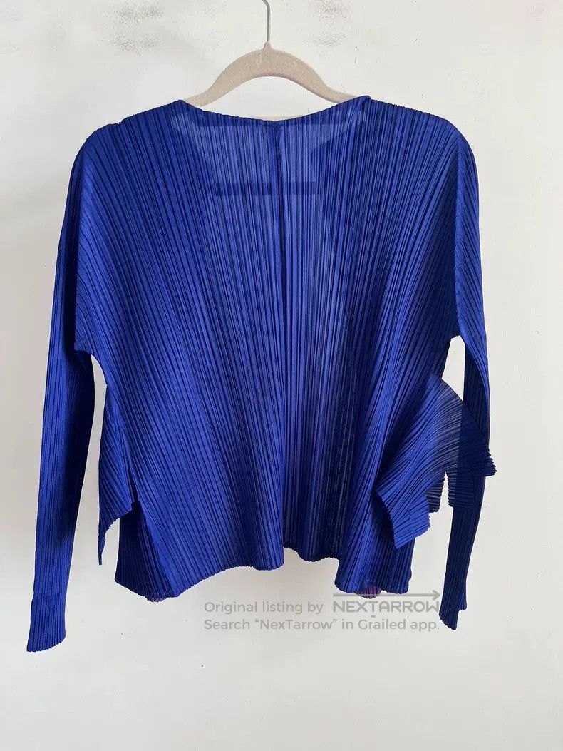 Issey Miyake Issey Miyake Blue Coat Size L / US 10 / IT 46 - 2 Thumbnail