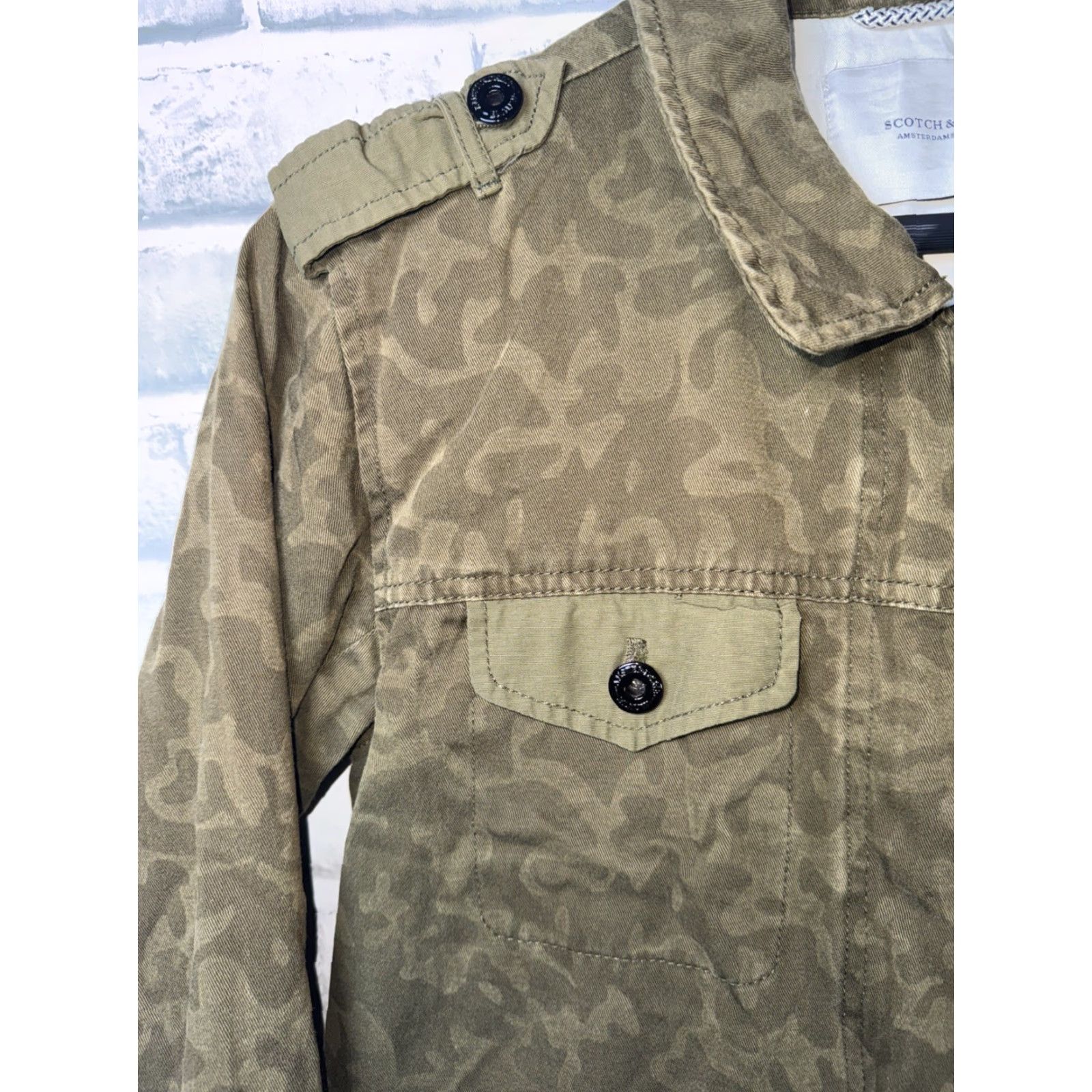 Scotch & Soda Scotch & Soda UNFORGETTABLE Camo MILITARY STYLE Jacket Full Zip WOMENS XS Size XS / US 0-2 / IT 36-38 - 3 Thumbnail