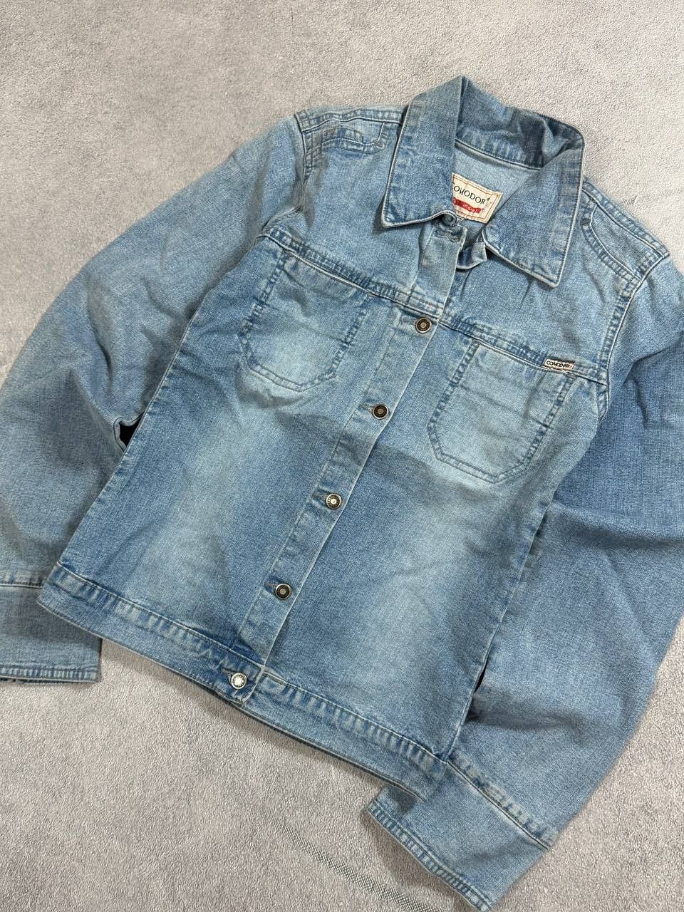 Japanese Brand vintage 90s distressed denim trucker jacket avant-garde Y2K Size US S / EU 44-46 / 1 - 8 Thumbnail