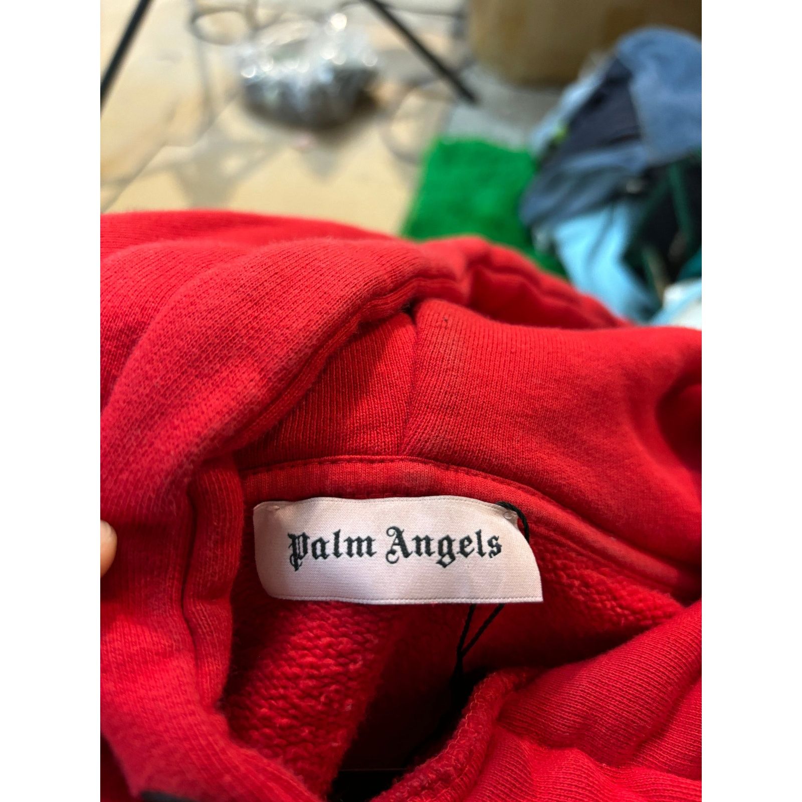 Palm Angels Palm Angels Hoodie Red Shoulder Logo XS (Fits Medium) Used Size US M / EU 48-50 / 2 - 3 Thumbnail