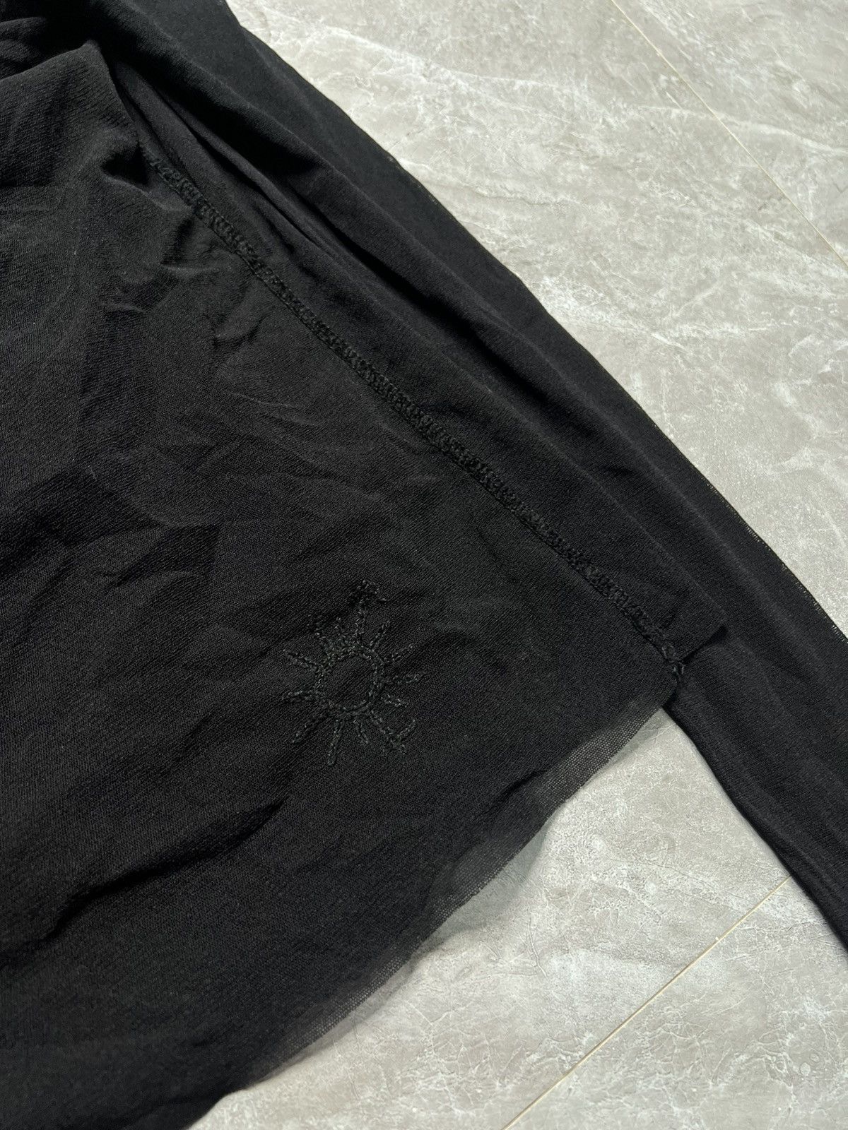 Jean Paul Gaultier Jean Paul Gaultier 2 layered Embroidered Logo Mesh Top Size S / US 4 / IT 40 - 5 Thumbnail