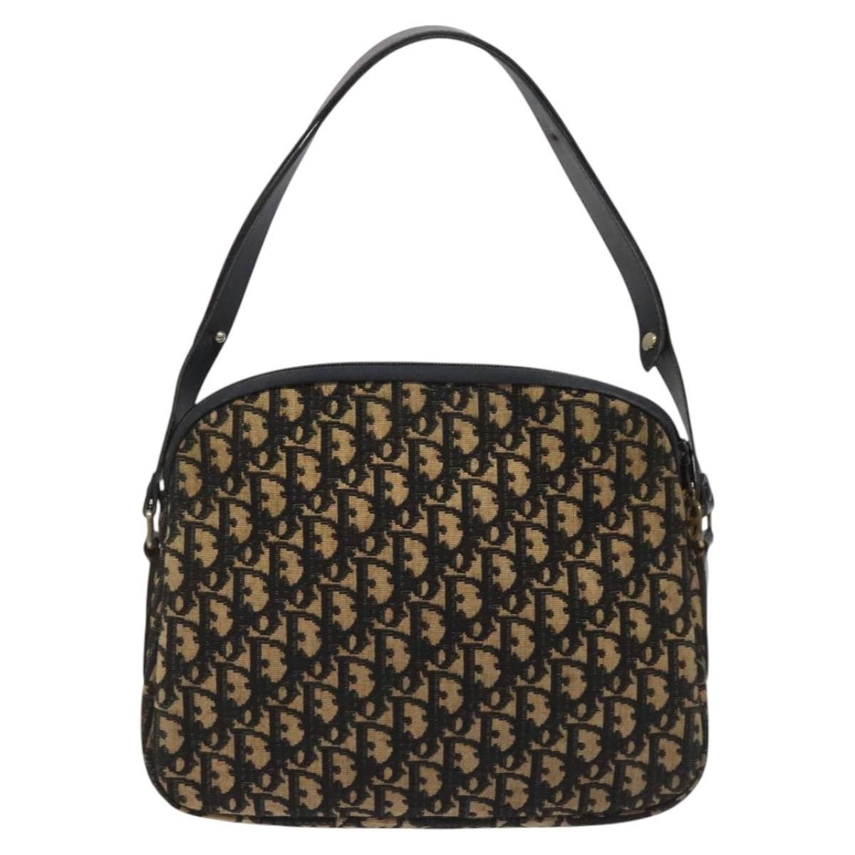 Dior DIOR Trotter Canvas Shoulder Bag Navy Gold Size ONE SIZE - 2 Thumbnail