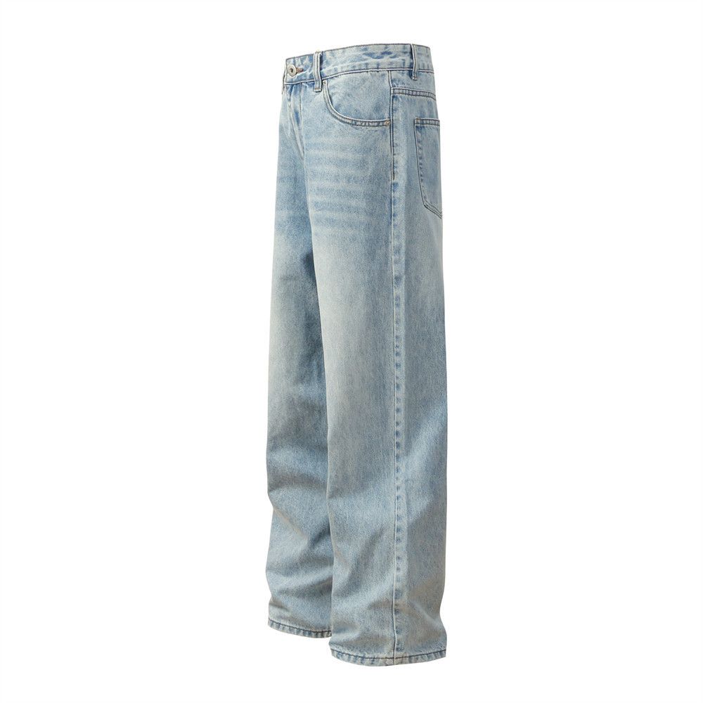 Japanese Brand × Jean Men's washed gradient straight loose wide-leg casual jeans Size US 32 / EU 48 - 3 Thumbnail
