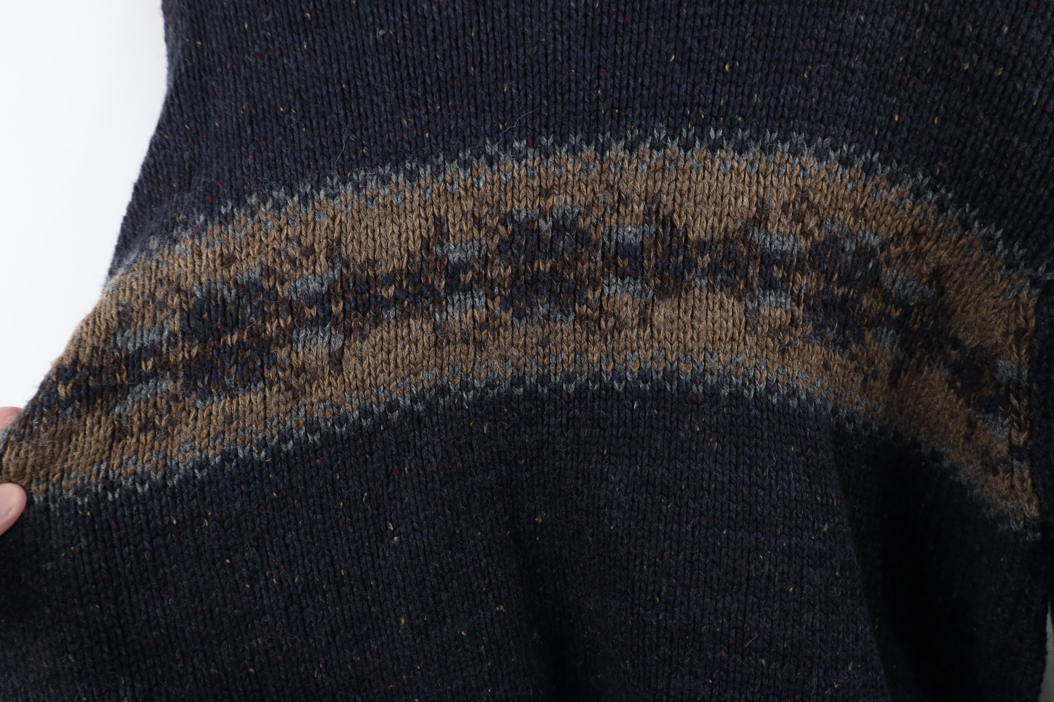 Vintage Vintage 90s Streetwear Wool Blend Knit Fair Isle Sweater Size US XL / EU 56 / 4 - 9 Thumbnail